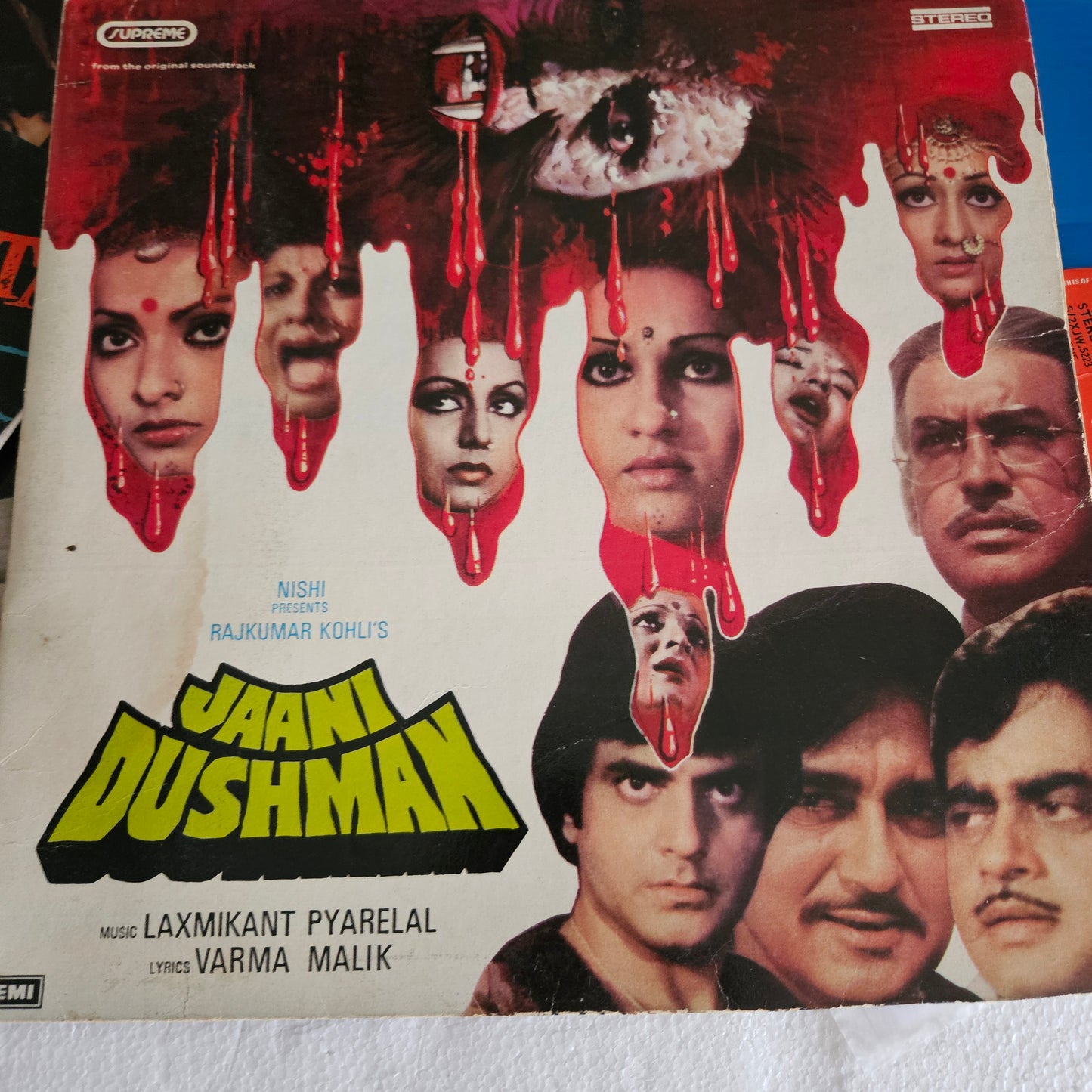 Jaani Dushman - Blue colored  LP - Supreme Stereo Gatefold edition In excellent condition from original soundtracks PEASD2015