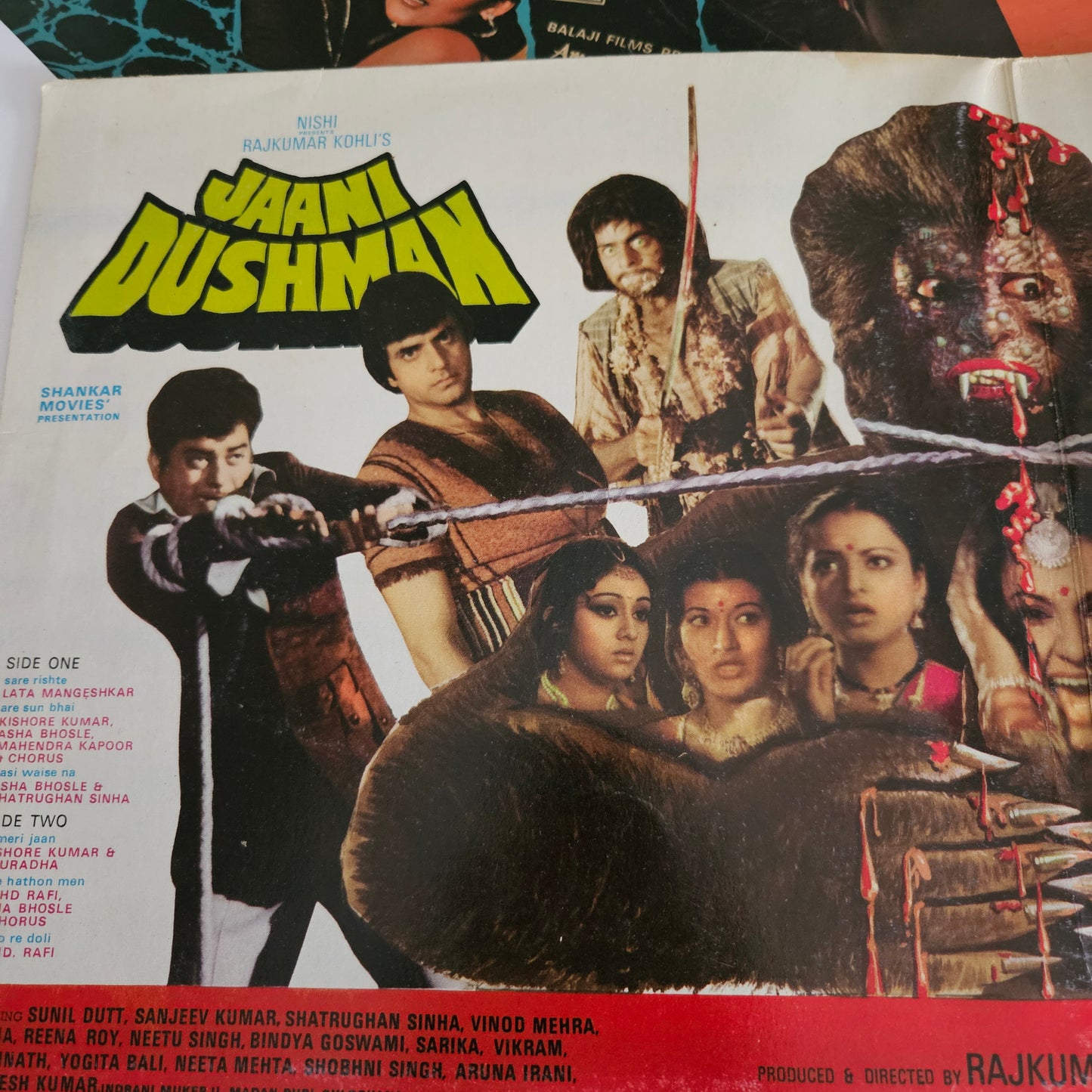 Jaani Dushman - Blue colored  LP - Supreme Stereo Gatefold edition In excellent condition from original soundtracks PEASD2015