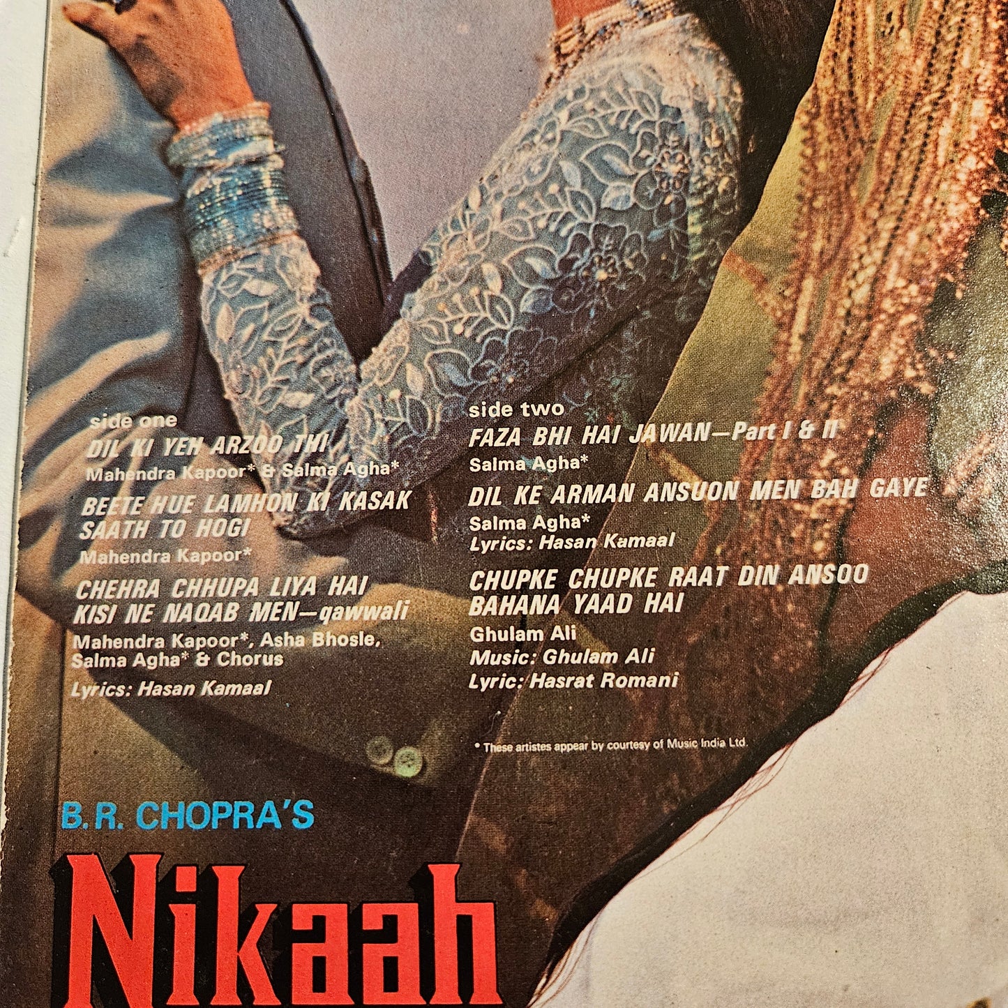 Nikaah - Ravi and Yash Chopra superhit in Supreme stereo In near mint from original soundtrack -supreme series PEALP 2073