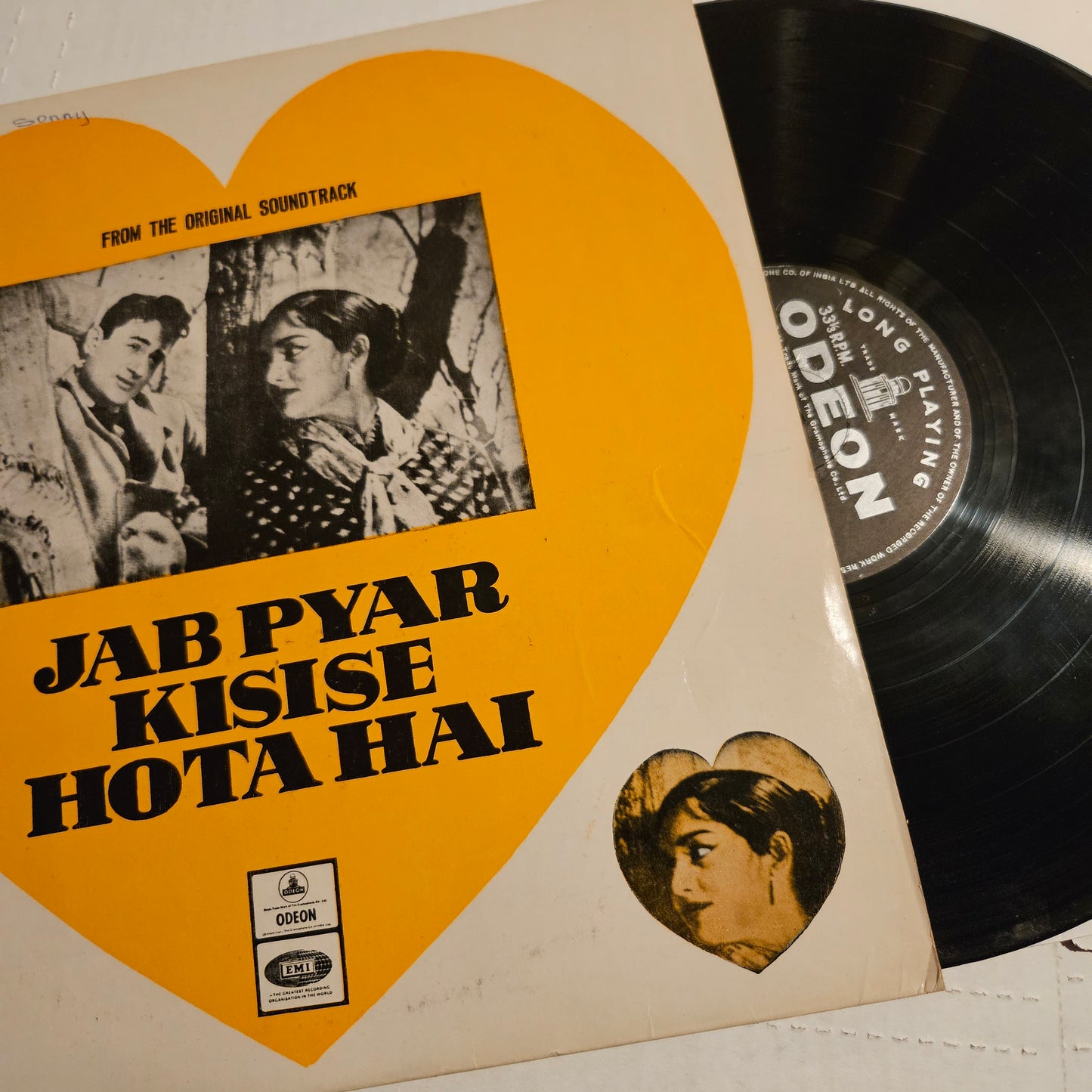 Jab Pyar Kisise hota hai  - Heavy Odeon Shankar Jaikishan in near mint - Odeon MOCE 4004 from original soundtrack