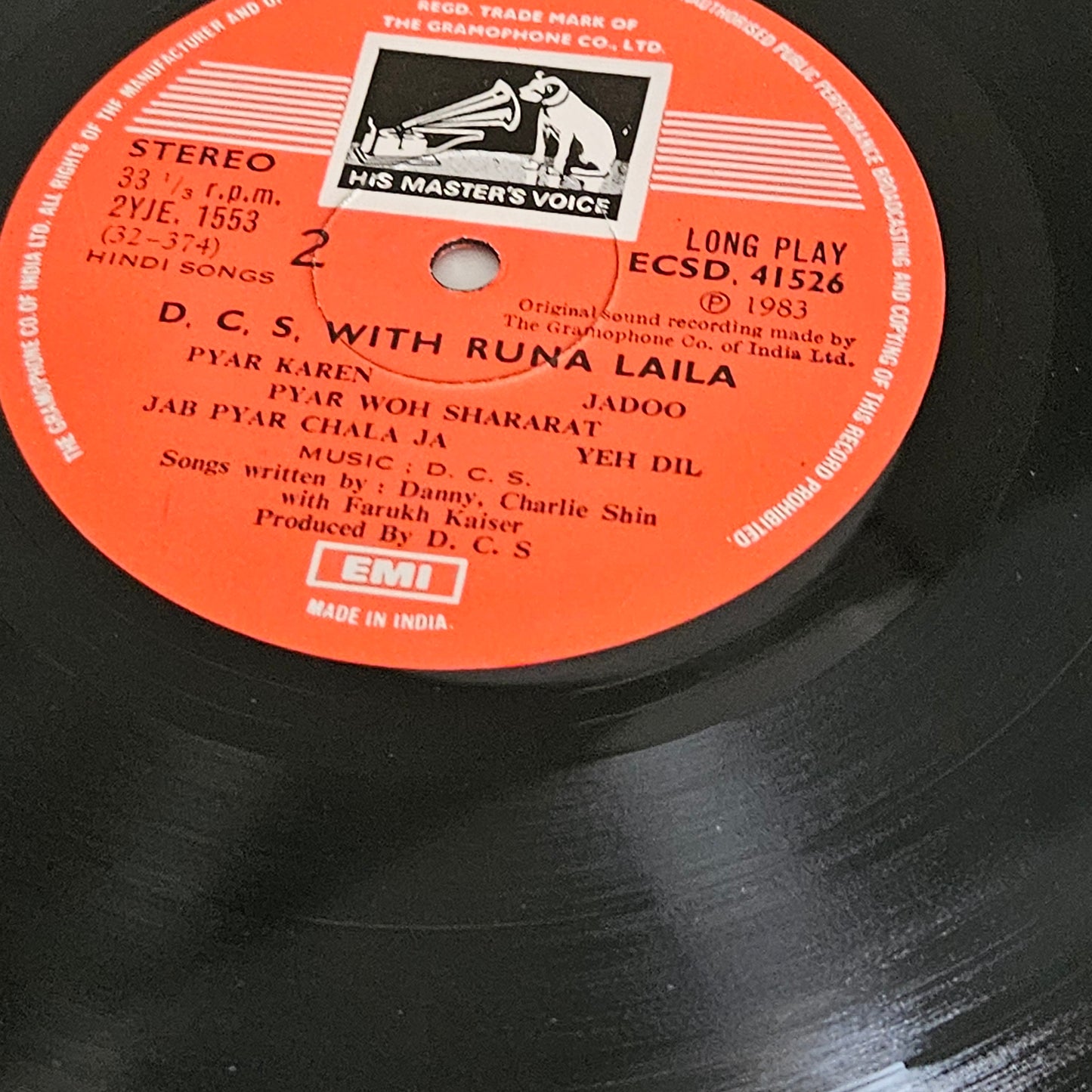 DCS with Runa Laila - in  near mint condition ECSD 41526  in stereo