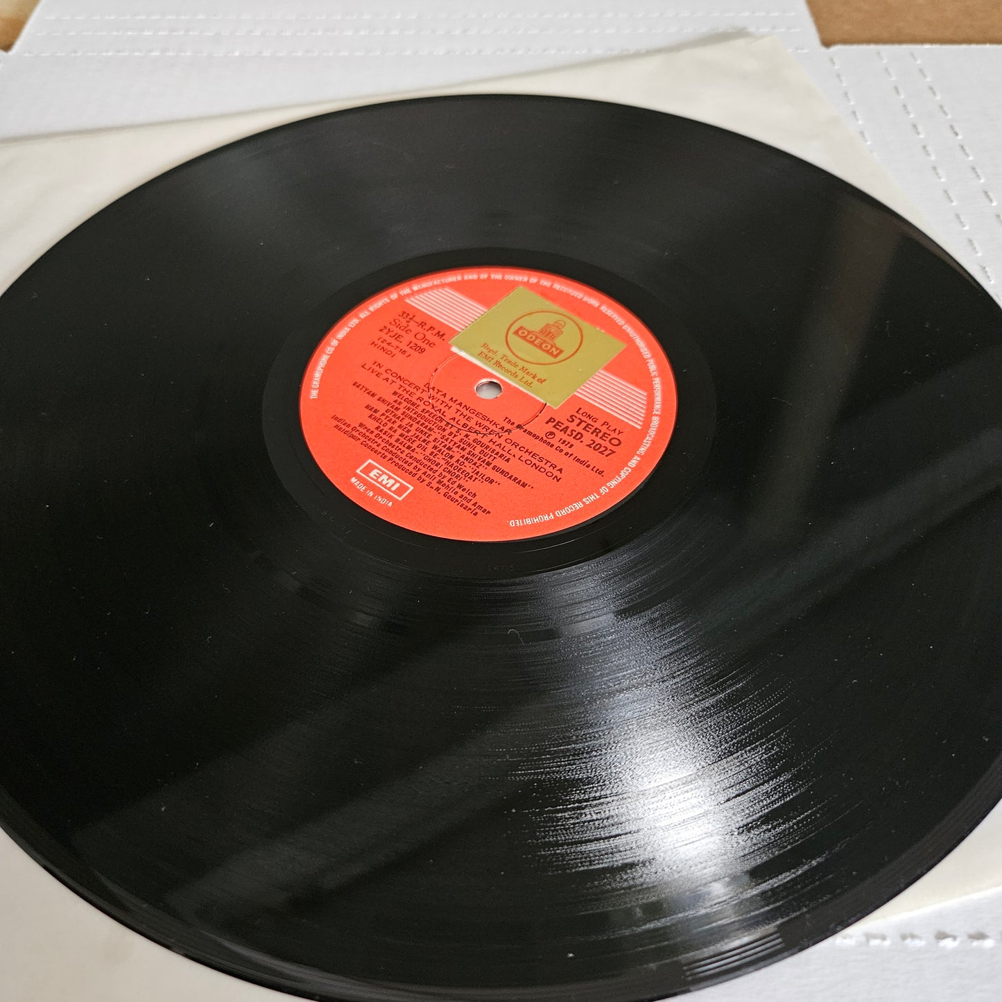 Lata Mangeshkar - In Concert With The Wren Orchestra - Live At The Royal Albert Hall, Near Mint Pristine condition - Supreme Stereo - PEASD2027