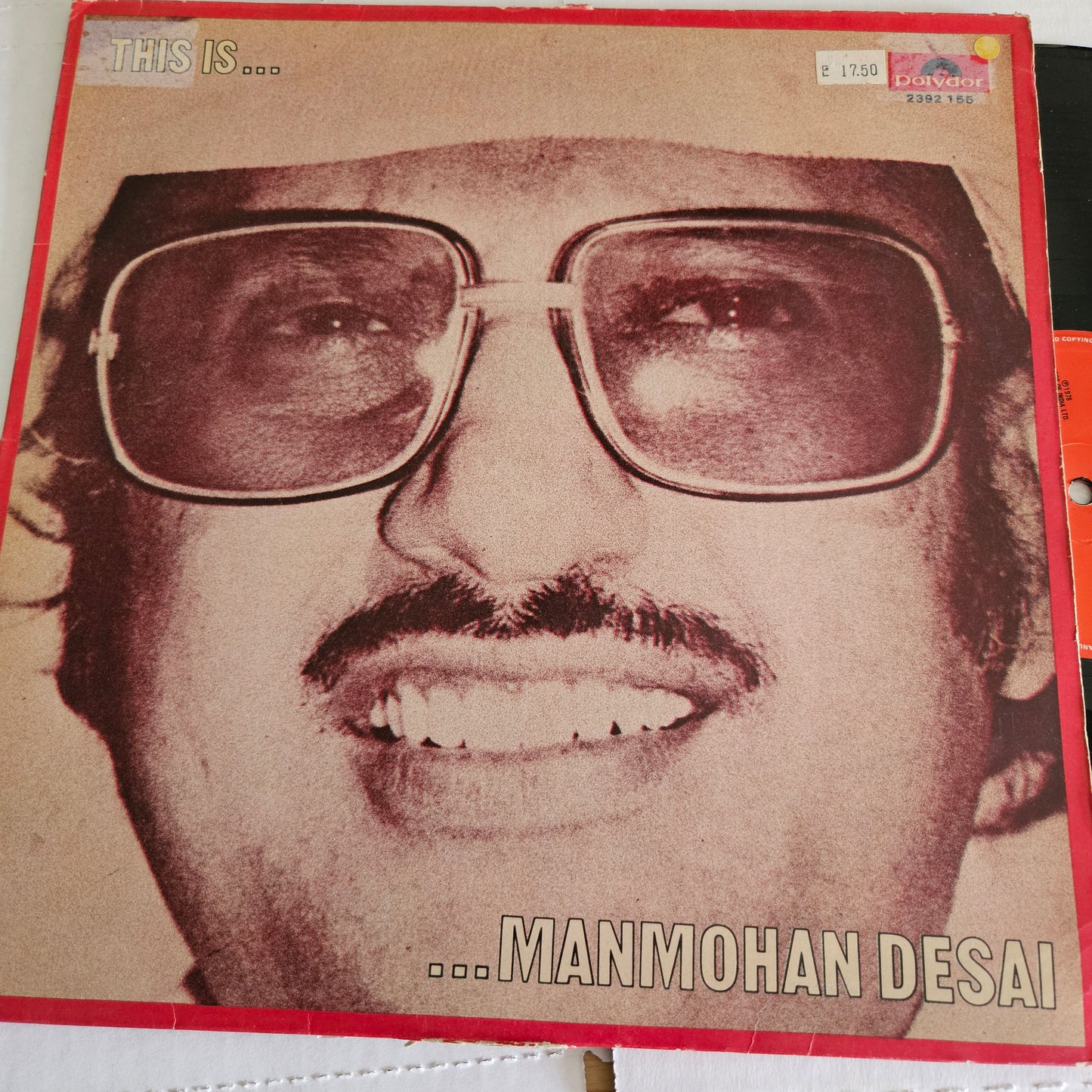 This is Manmohan Desai - his film hits -  in Excellent condition from original soundtracks polydor release 2392-165