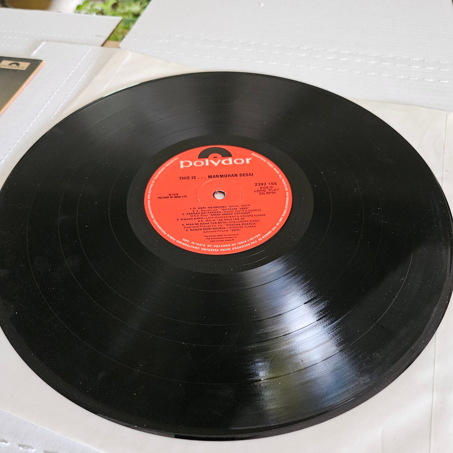 This is Manmohan Desai - his film hits -  in Excellent condition from original soundtracks polydor release 2392-165