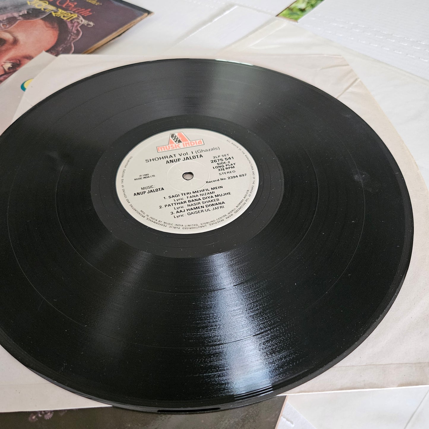 Anup Jalota - shohrat - Ghazals 2 Lp set in near mint Music India release 2675-541