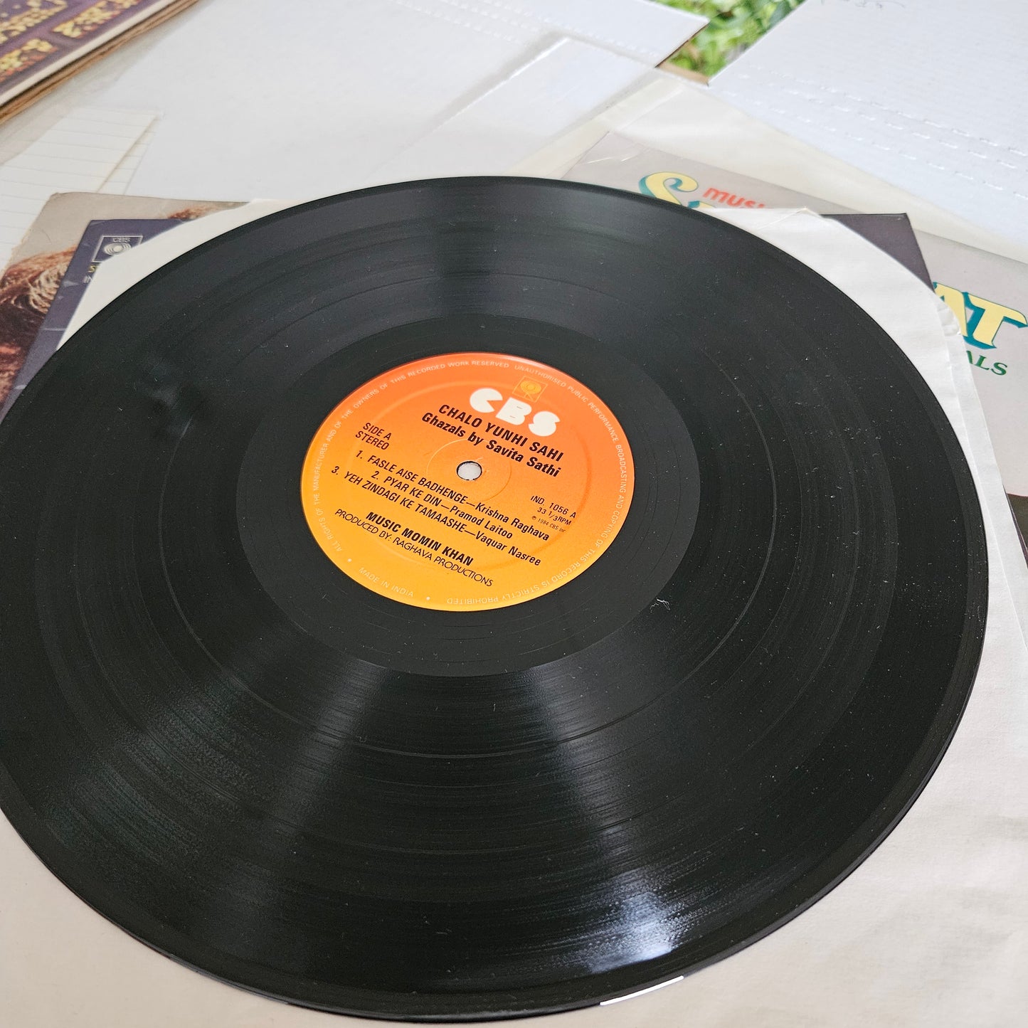 Savita Sathi – Chalo Yunhi Sahee - Ghazals in near mint CBS release IND1056
