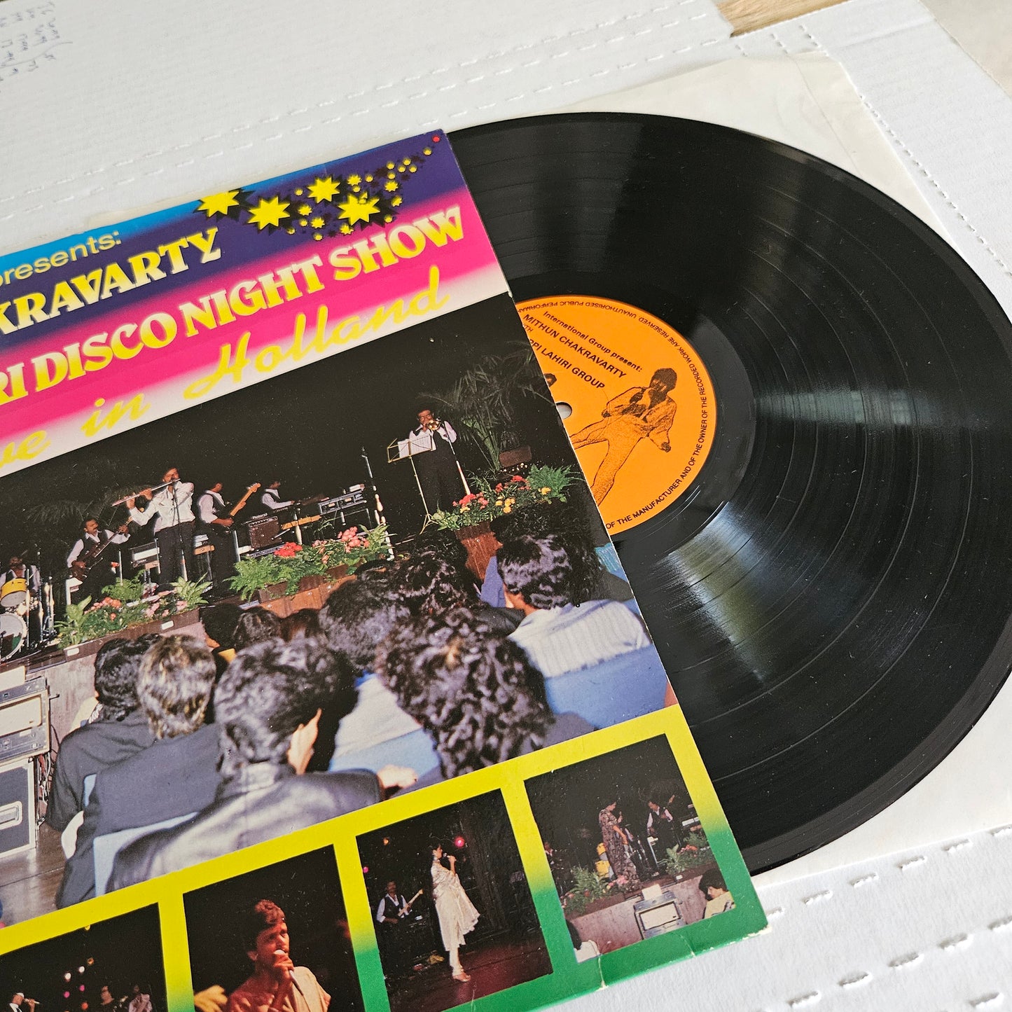 Mithun Chakravarty* / Bappi Lahiri ‎– International Group Presents: Mithun Chakravarty With Bappi Lahiri Disco Night Show - Live in Holland in near mint