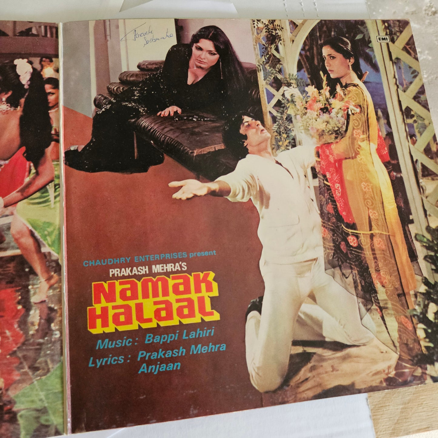 Color Blue Namak Halal - Bappi Lahiri - superhit blockbuster gatefold in VG condition in Supreme Stereo PEASD 2054