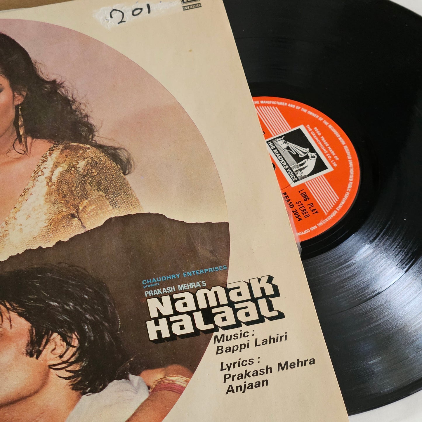 Namak Halal - Bappi Lahiri - superhit blockbuster gatefold in excellent condition from original soundtrack in Supreme Stereo - PEASD-2054