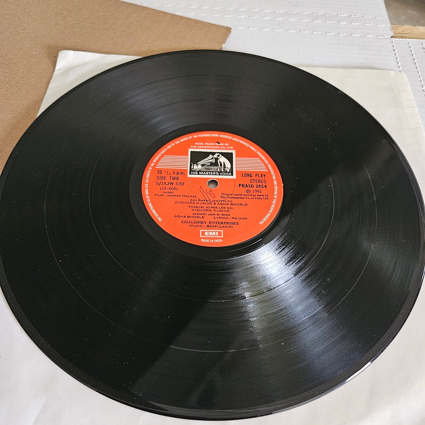 Namak Halal - Bappi Lahiri - superhit blockbuster gatefold in excellent condition from original soundtrack in Supreme Stereo - PEASD-2054
