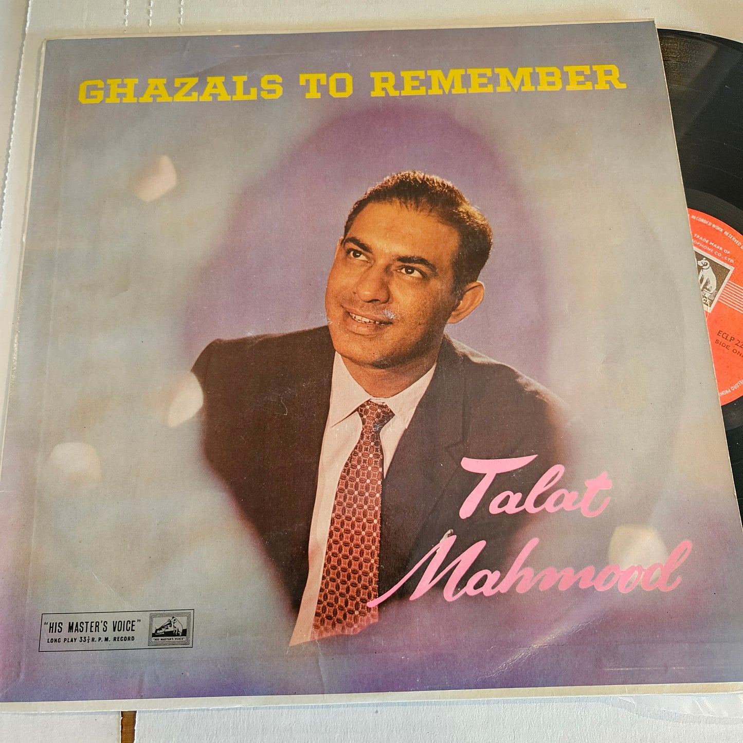 Talat Mahmood - Ghazals to remember - in Excellent condition - rare collection of ghazals ECLP 2265