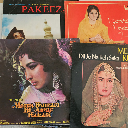 Meena Kumari collection - 4 great albums -Various Artists in excellent to near mint  from original soundtracks Pakeezah +3