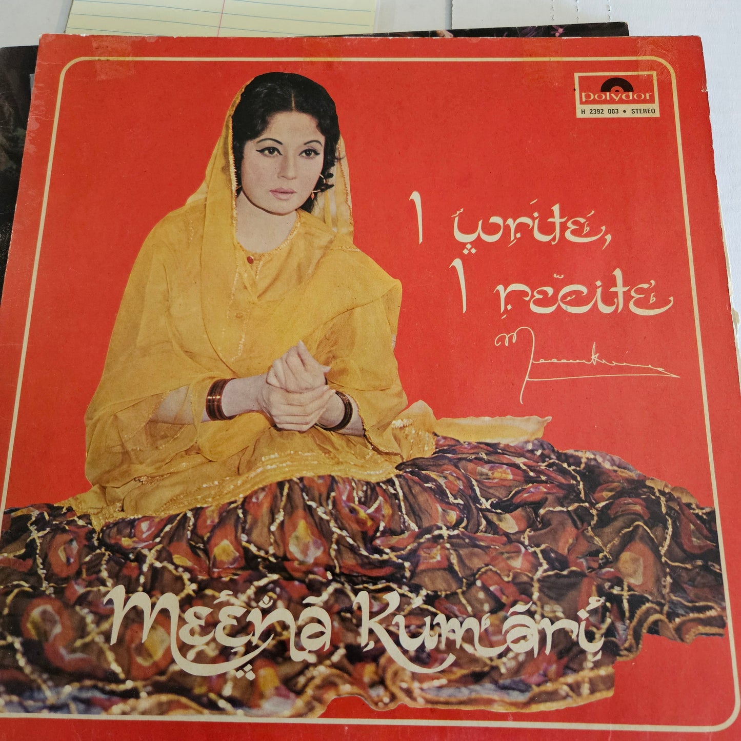Meena Kumari collection - 4 great albums -Various Artists in excellent to near mint  from original soundtracks Pakeezah +3