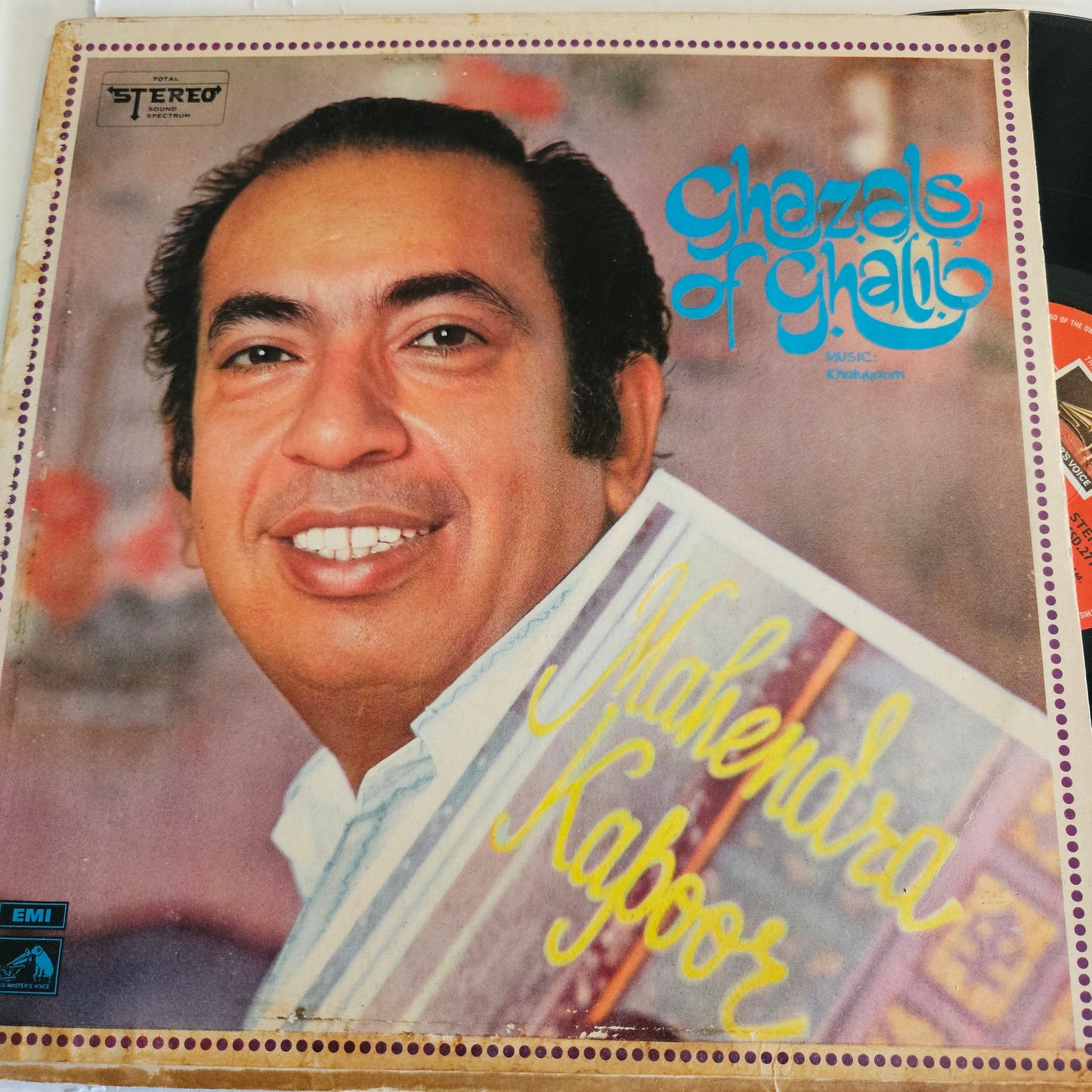 Mahendra Kapoor - Ghazals of Mirza Ghalib - music by Khaiyaam - in near mint condition - rare collection of ghazals ECSD 2719 in stereo  HMV 1st pressing