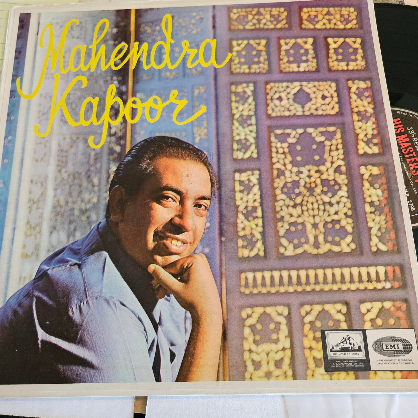 Mahendra Kapoor - Songs - music by various - in near mint condition - rare collection of ghazals ECLP 2398  HMV 1st pressing