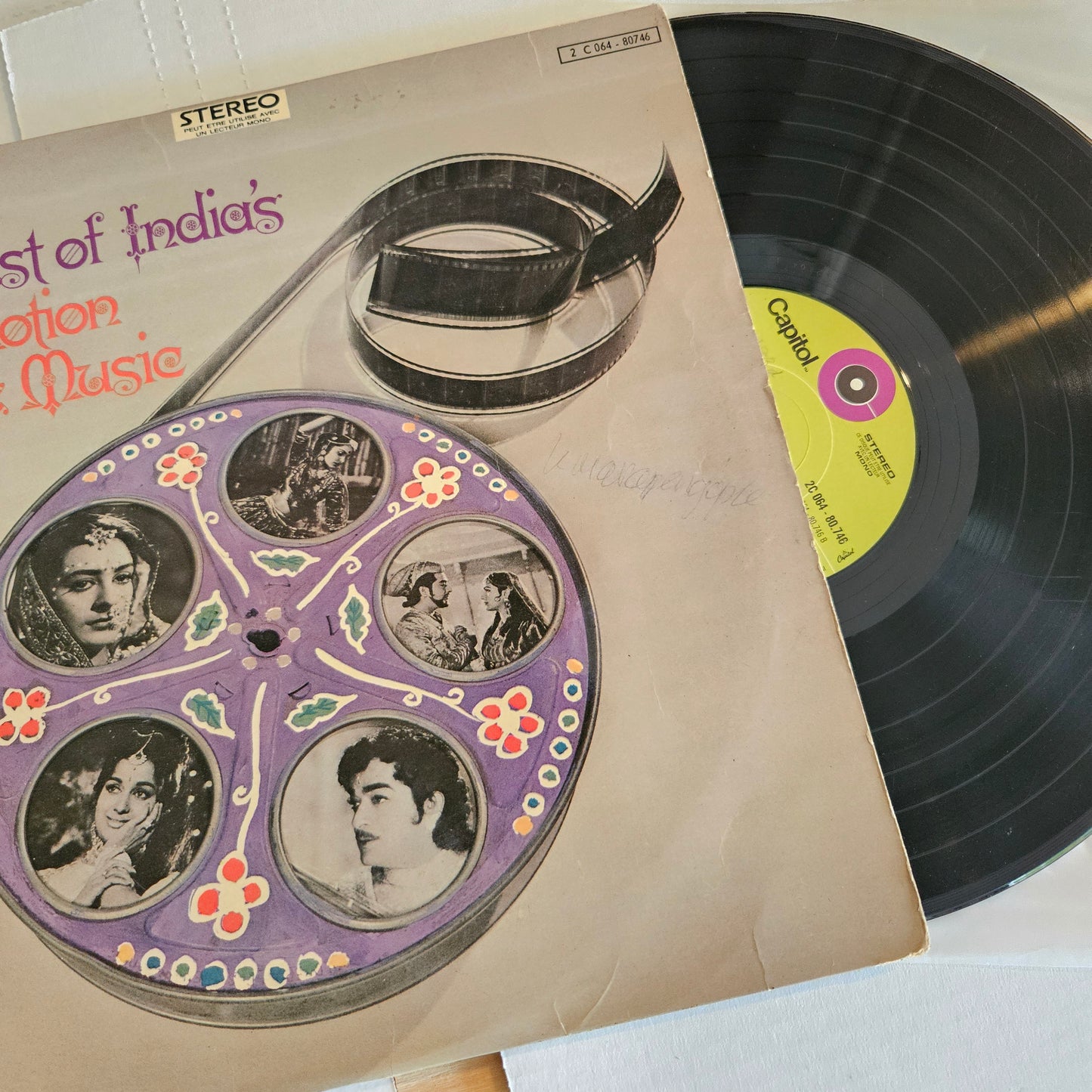 Various Artists  The Best Of India's New Motion Picture Music -  Capitol Records - 2C 064-80.746 in VG+ condition -French pressing from original soundtracks
