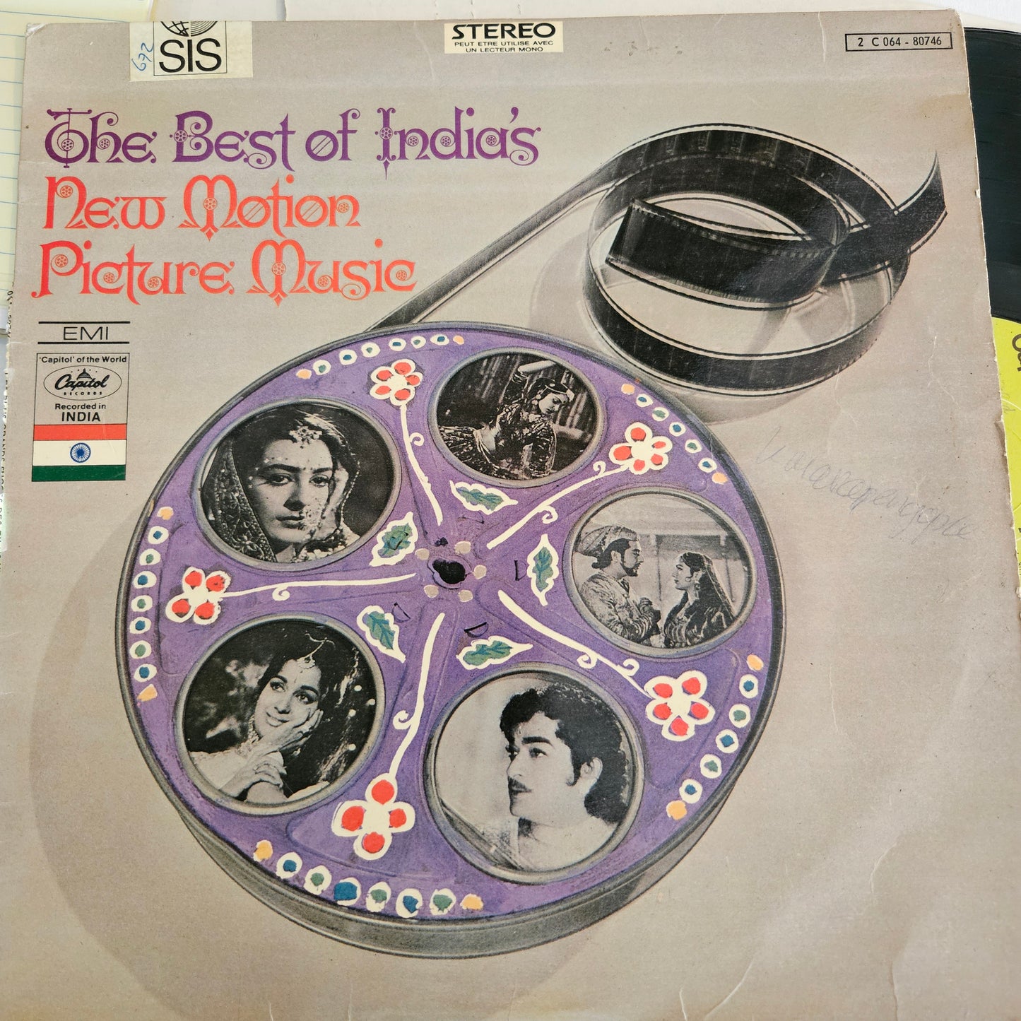 Various Artists  The Best Of India's New Motion Picture Music -  Capitol Records - 2C 064-80.746 in VG+ condition -French pressing from original soundtracks