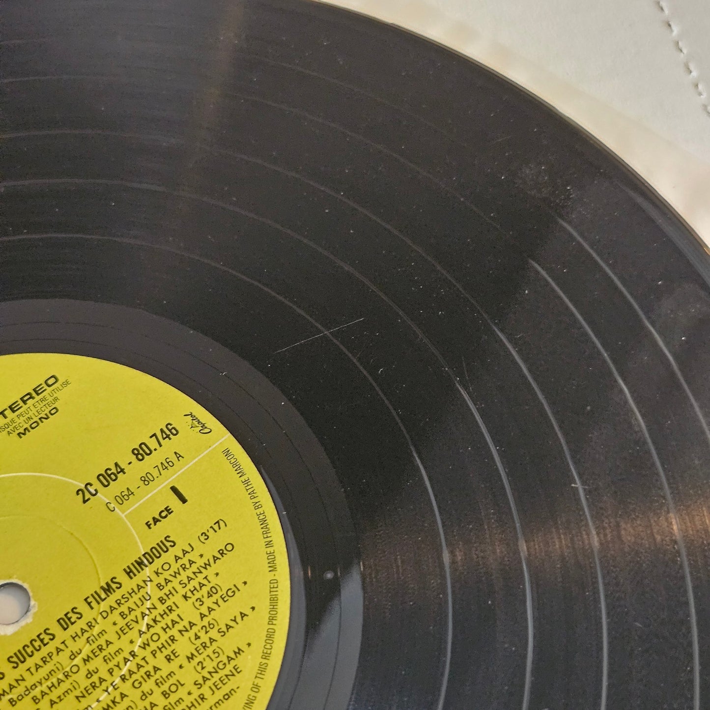 Various Artists  The Best Of India's New Motion Picture Music -  Capitol Records - 2C 064-80.746 in VG+ condition -French pressing from original soundtracks