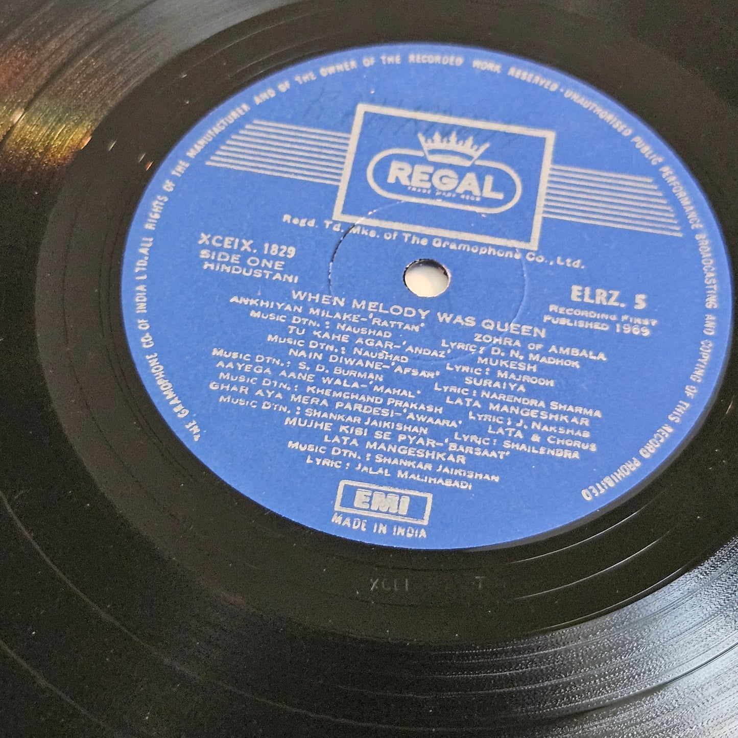 When Melody was queen- Old classics in VG+ condition from original soundtracks ELRZ 5