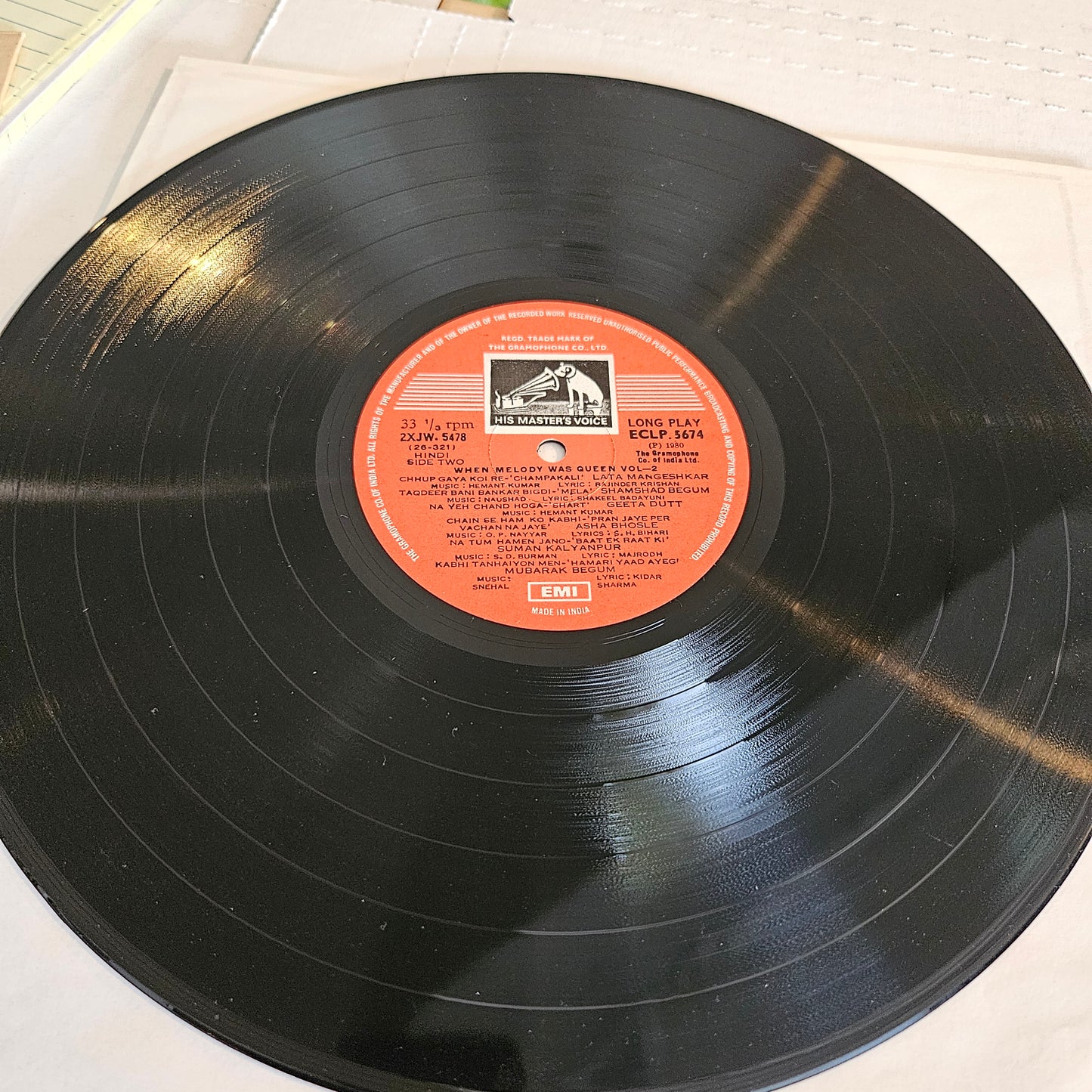 When Melody was queen  Volume 2 - Old classics in near mint condition from original soundtracks ECLP 5674 see tracklist in description - super collection