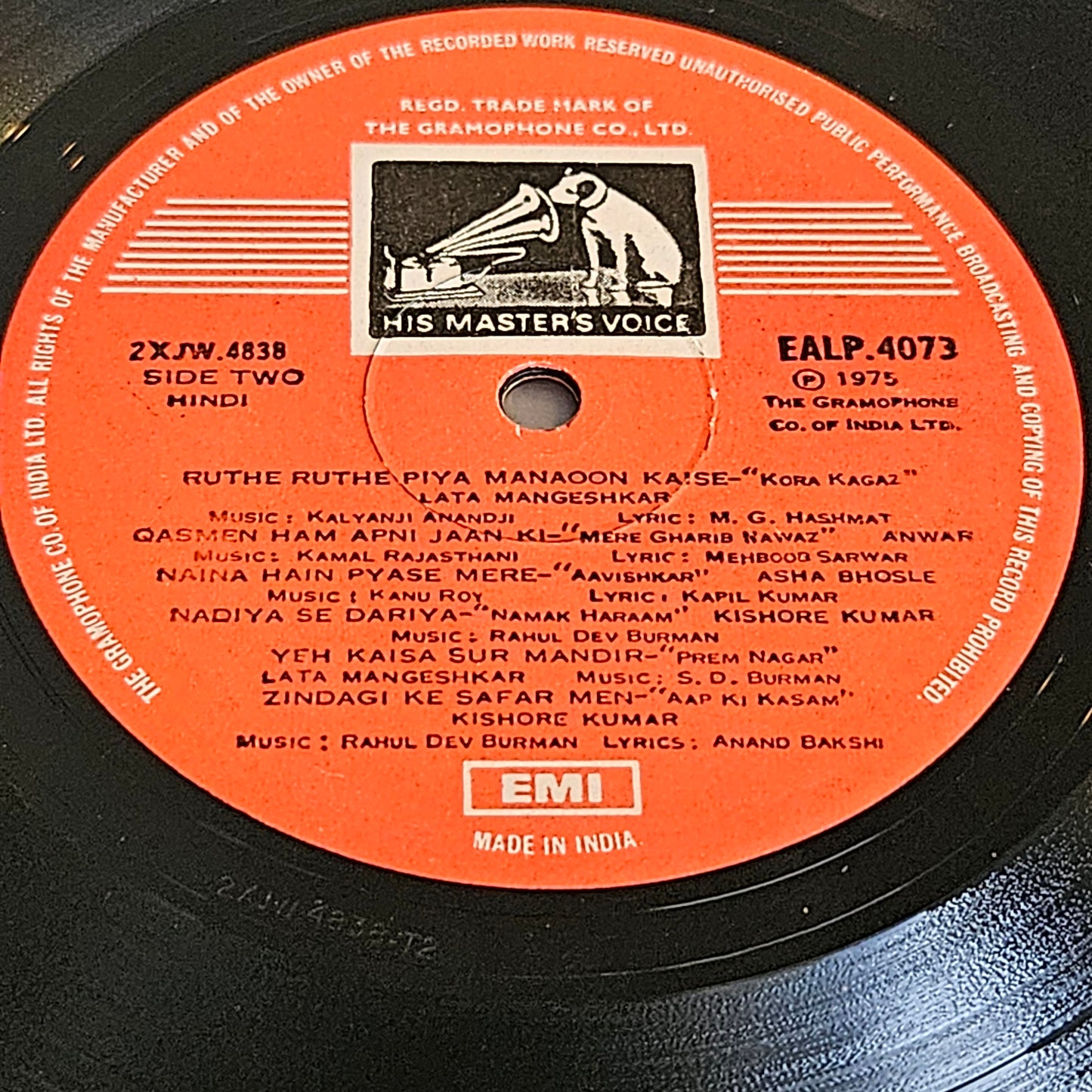 Film Hits from Hit films - EALP 4073 in near mint condition - A collection of good songs from original soundtrack