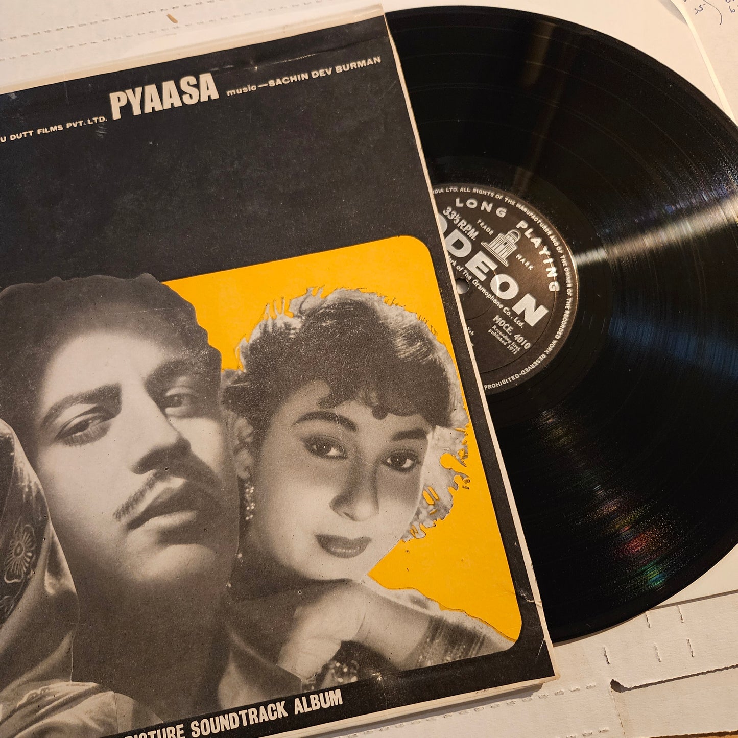 Pyaasa - S D Burman and Guru Dut eternal classic - 1st Edition Ring Odeon Edition  - near mint MOCE 4010 from original soundtrack