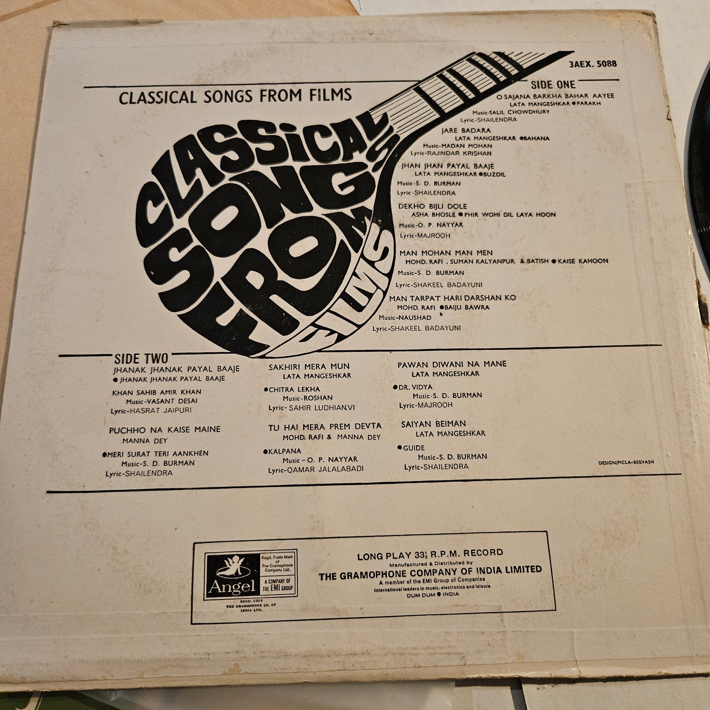 Classical Songs from films vol 1  - in near mint from original soundtracks in near mint condition - 3AEX 5088