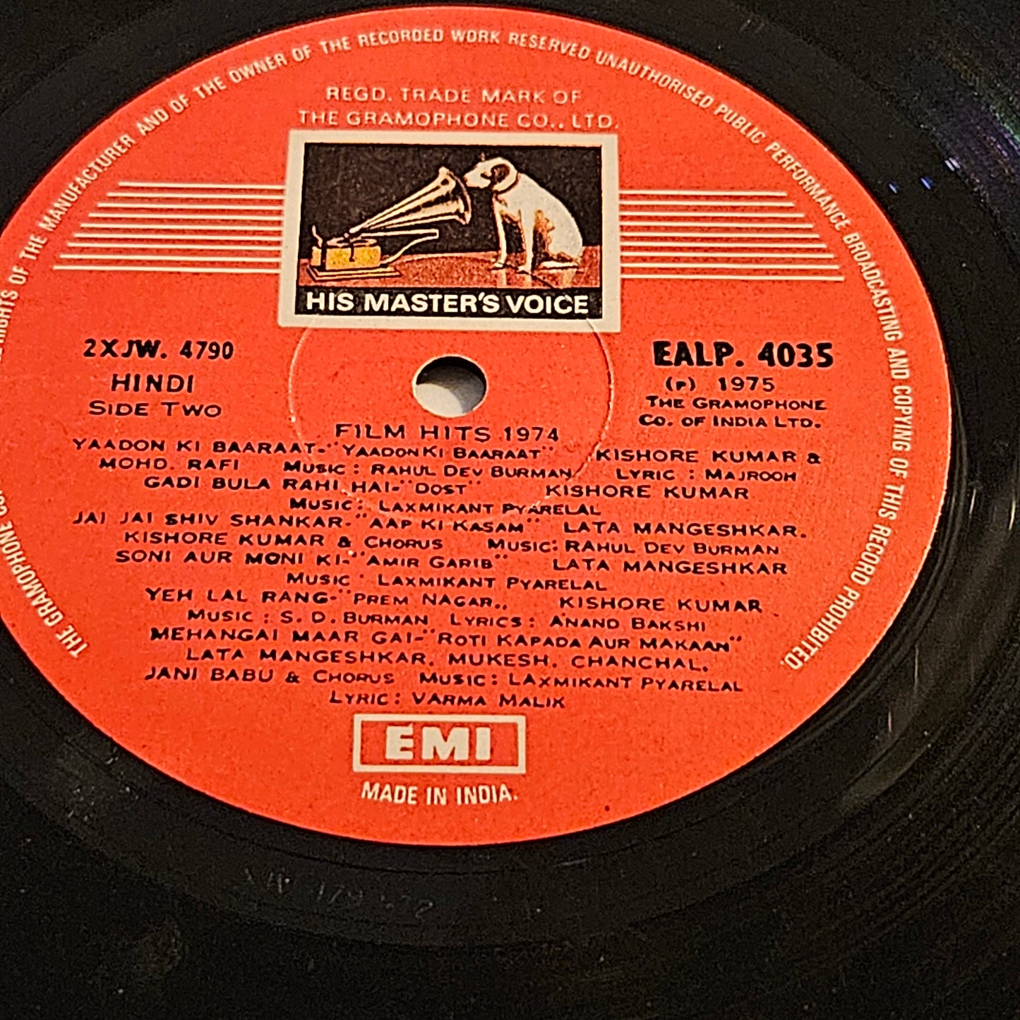 Film Hits of 1974 - Collection of superhit songs - gatefold in excellent condition - EALP4035