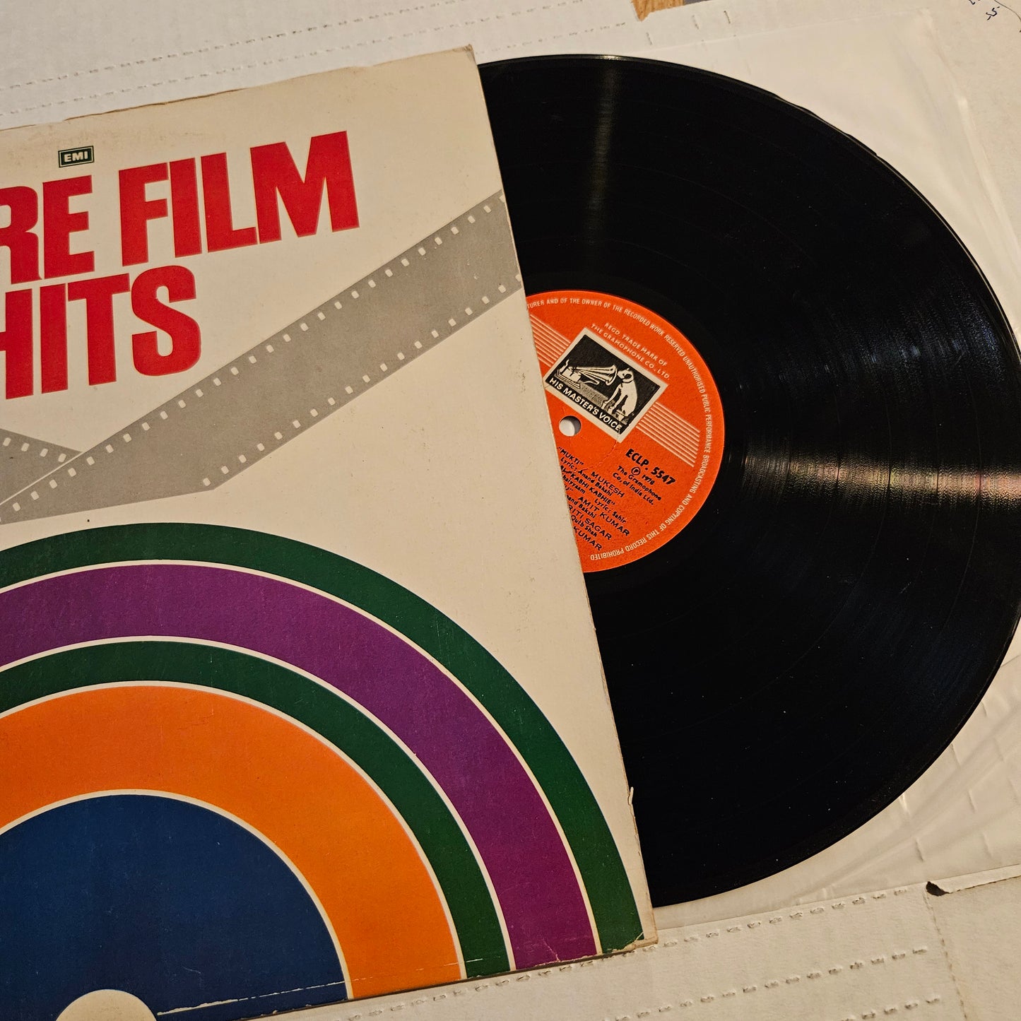 More film Hits - rare collection of songs in near mint condition ECLP 5547 from original soundtracks Include *bade acche lagte hai from Balikabadhu "