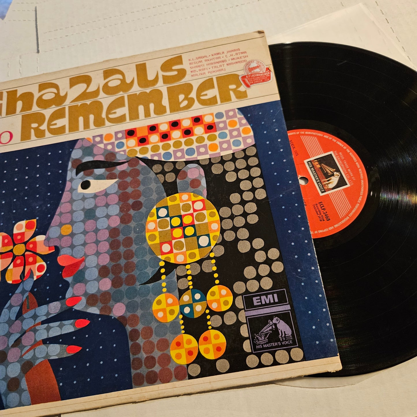 Ghazals to remember - by various artists in Excellent condition - rare collection of ghazals ECLP 2468