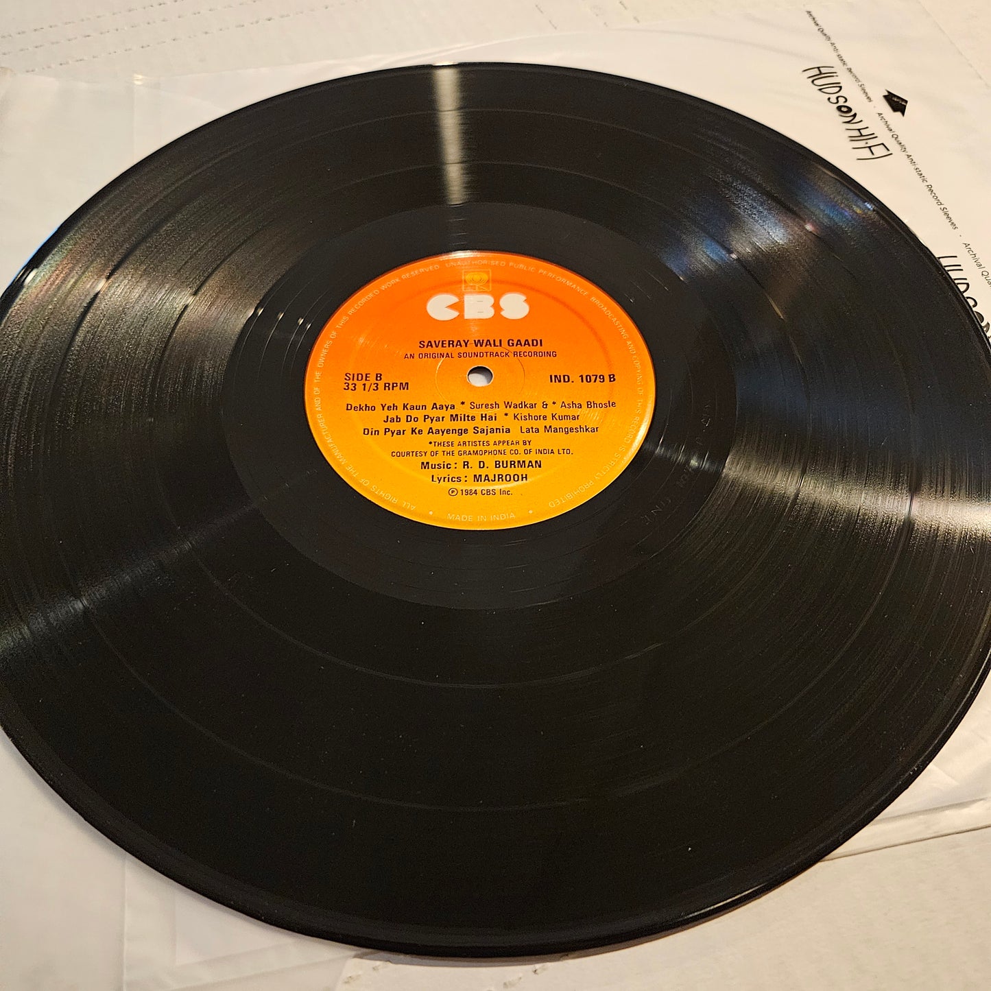 Saveray Wali Gaadi - R d Burman Rare find in near mint Pristine condition condition CBS original soundtrack release