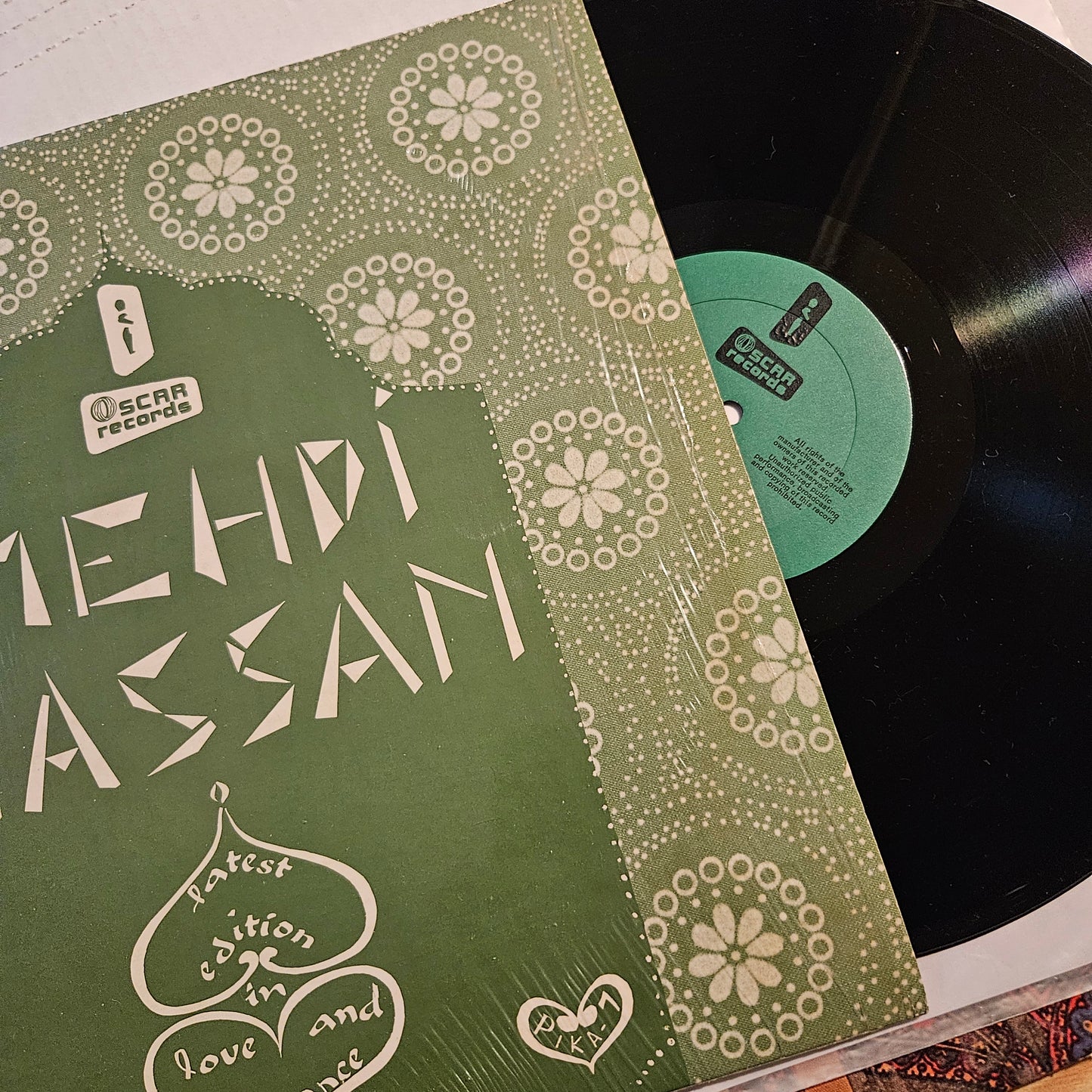 Mehdi Hassan - Love and Romance in Near Mint - Recorded in New York Oscar Records PIKA-7