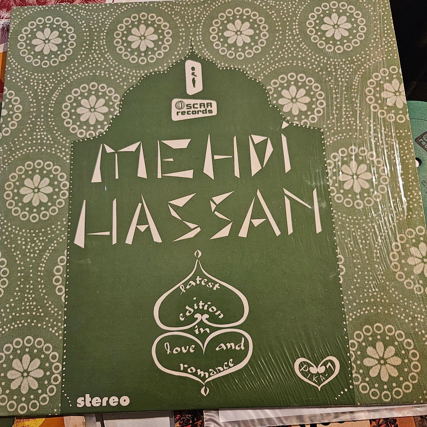 Mehdi Hassan - Love and Romance in Near Mint - Recorded in New York Oscar Records PIKA-7