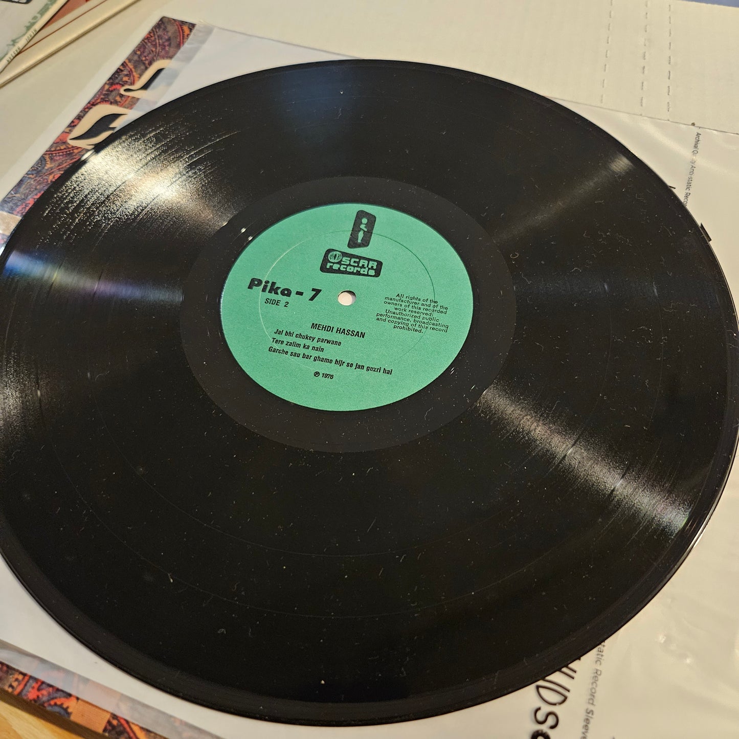 Mehdi Hassan - Love and Romance in Near Mint - Recorded in New York Oscar Records PIKA-7