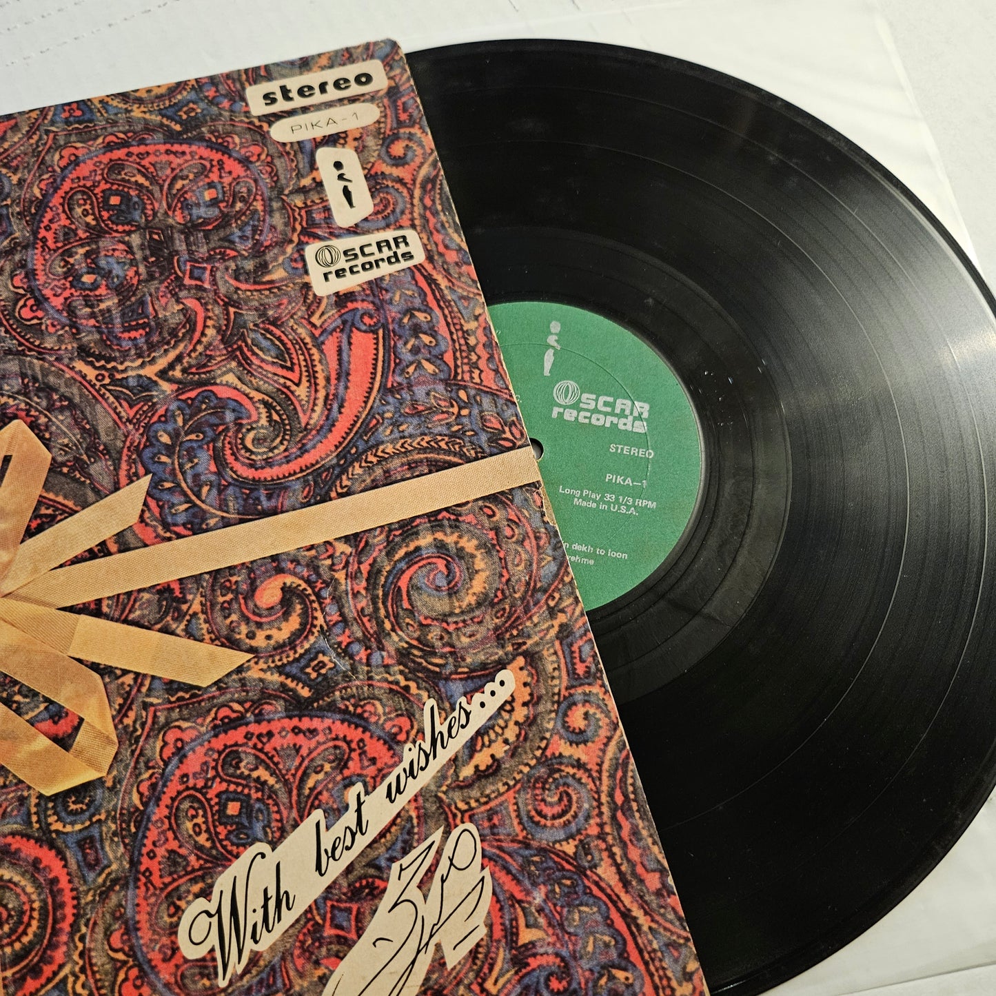 Mehdi Hassan - geets and Ghazals in VG+  Recorded in New York  - Oscar Records Pika-1