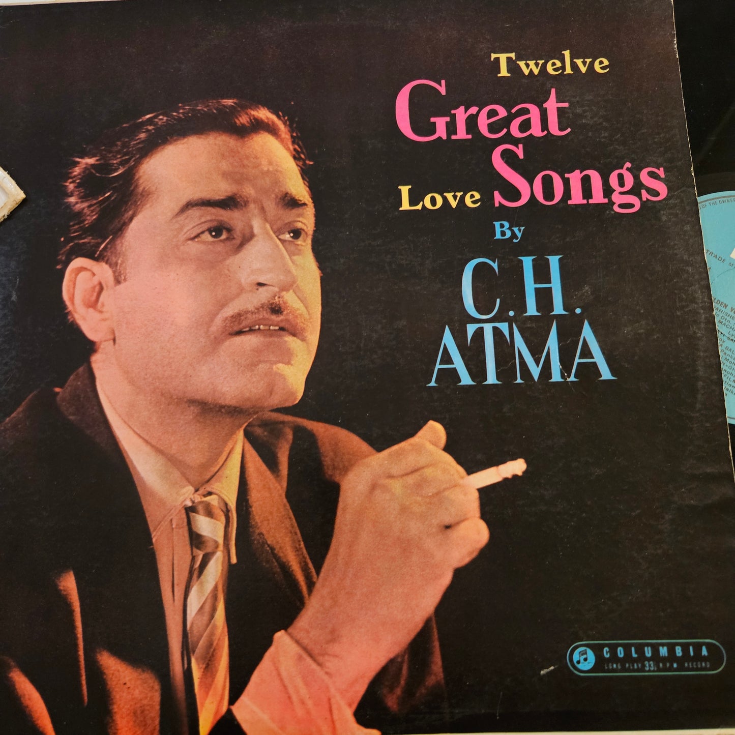 C. H. Atma - his Twelve Great Love Songs  - in Near mint from original soundtracks  -Columbia release 33ESX 4251