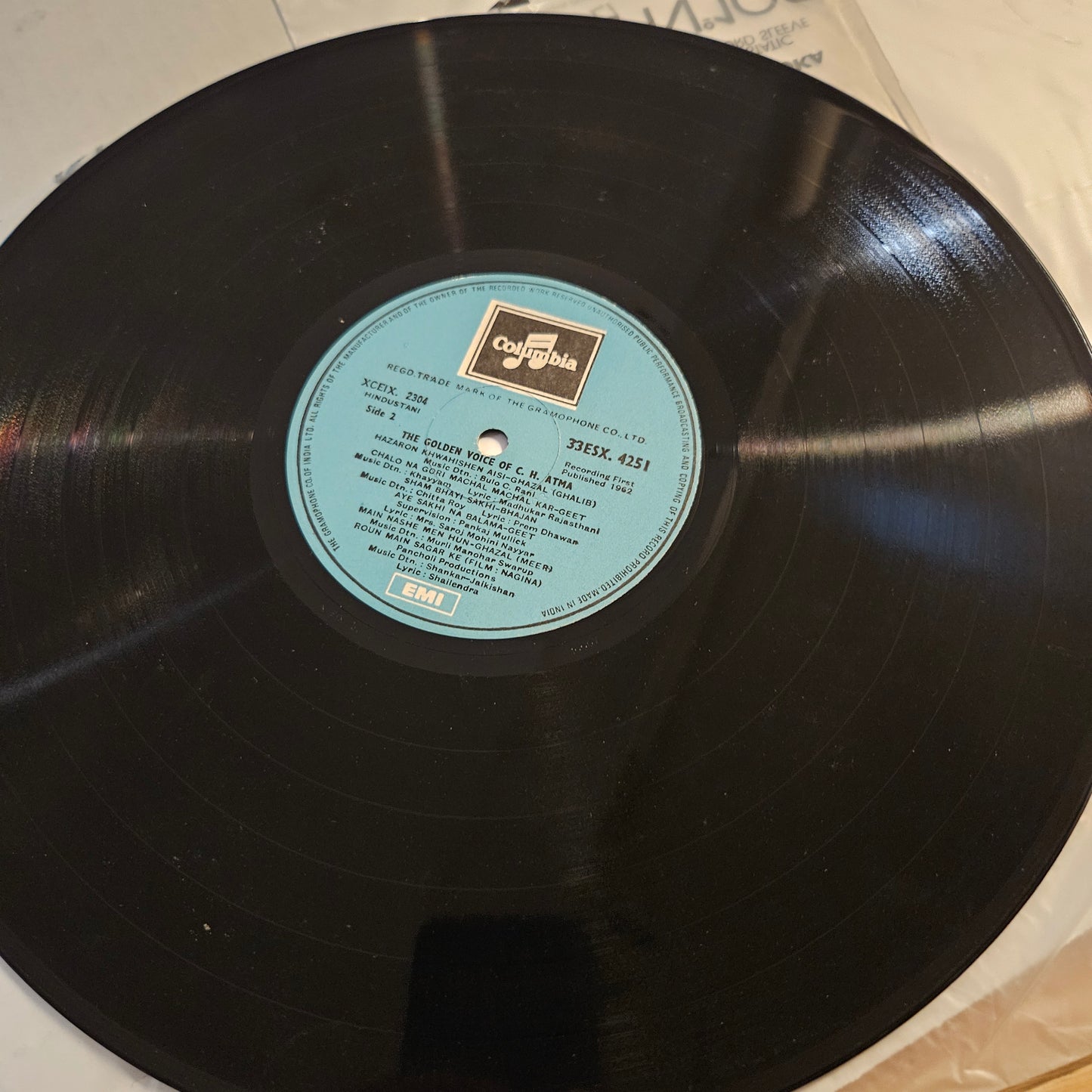 C. H. Atma - his Twelve Great Love Songs  - in Near mint from original soundtracks  -Columbia release 33ESX 4251