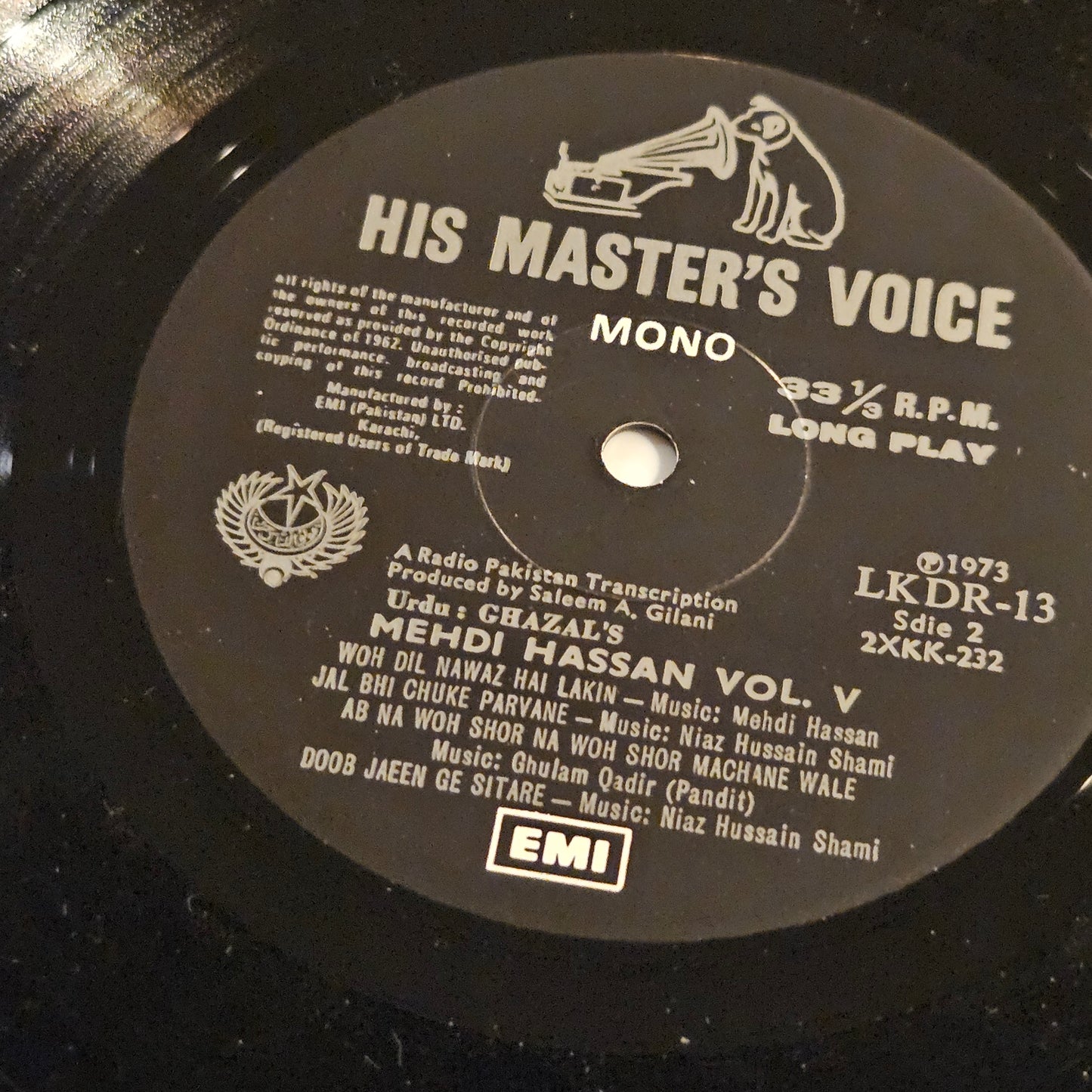 Mehdi Hassan - Ghazals in Near Mint Record LKDR-13