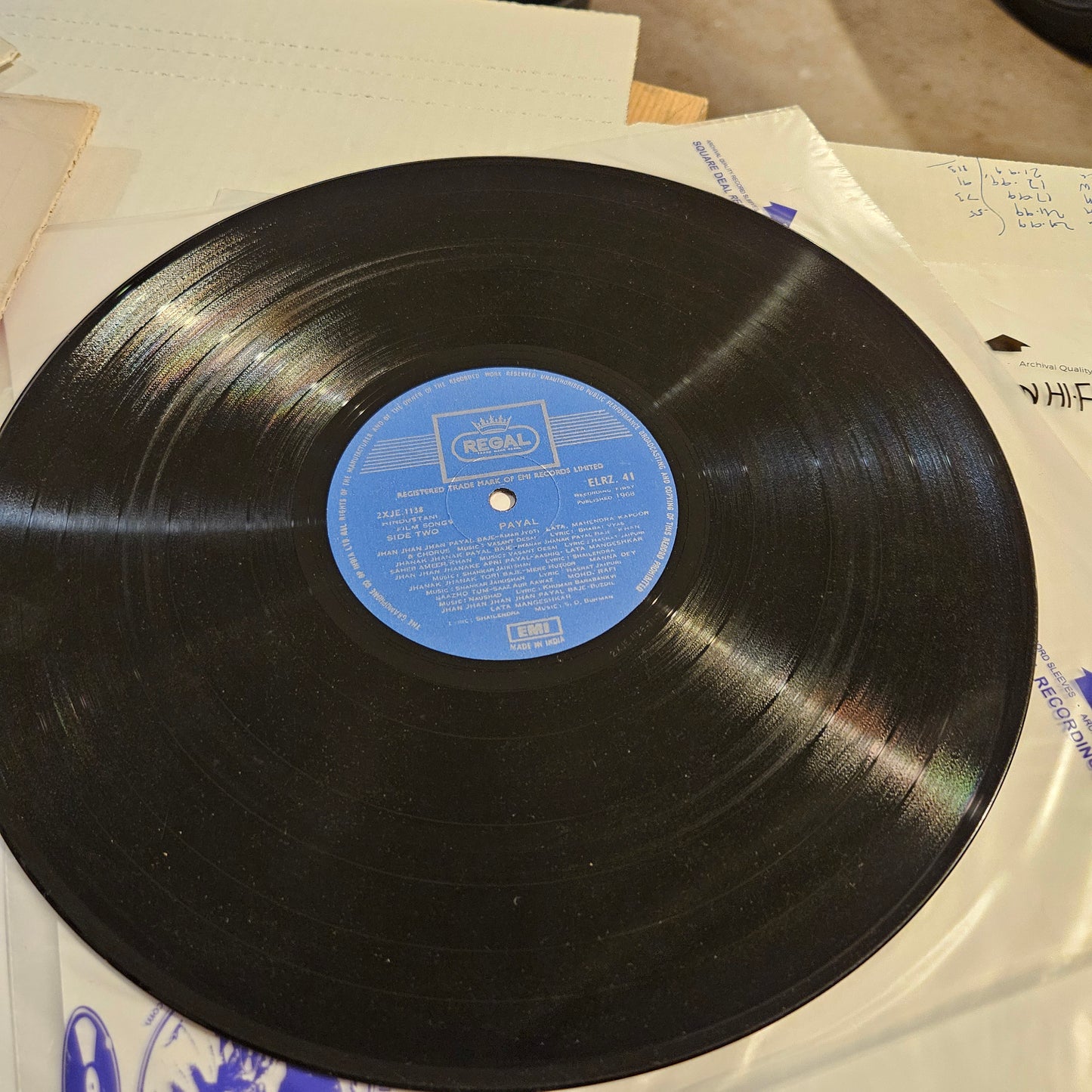 Payal songs from films - in near mint condition - from original soundtrack ELRZ 41