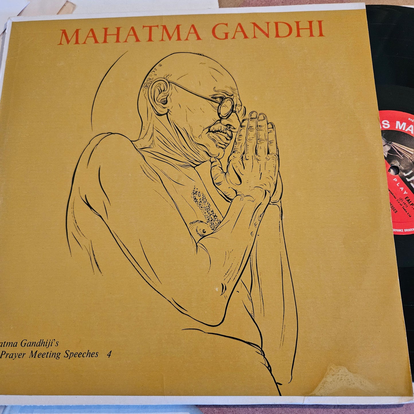 Mahatma Gandhi – Mahatma Gandhiji's Post-Prayer Meeting Speeches - 4  in near mint condition - EALP-1386