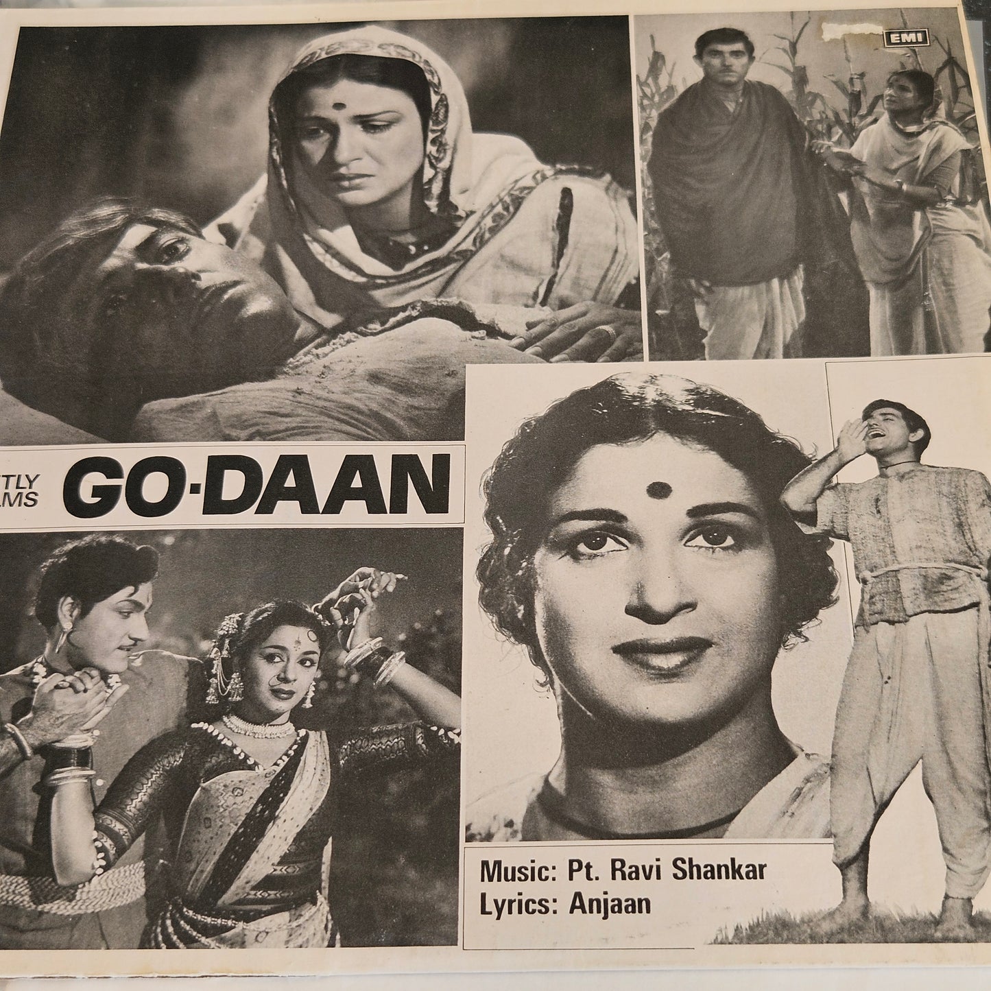 Anuradha and Go-Daan - Pt Ravi Shankar's 2  classics in Excellent condition from original soundtrack ep TAe1041 and LP - ECLP 5981