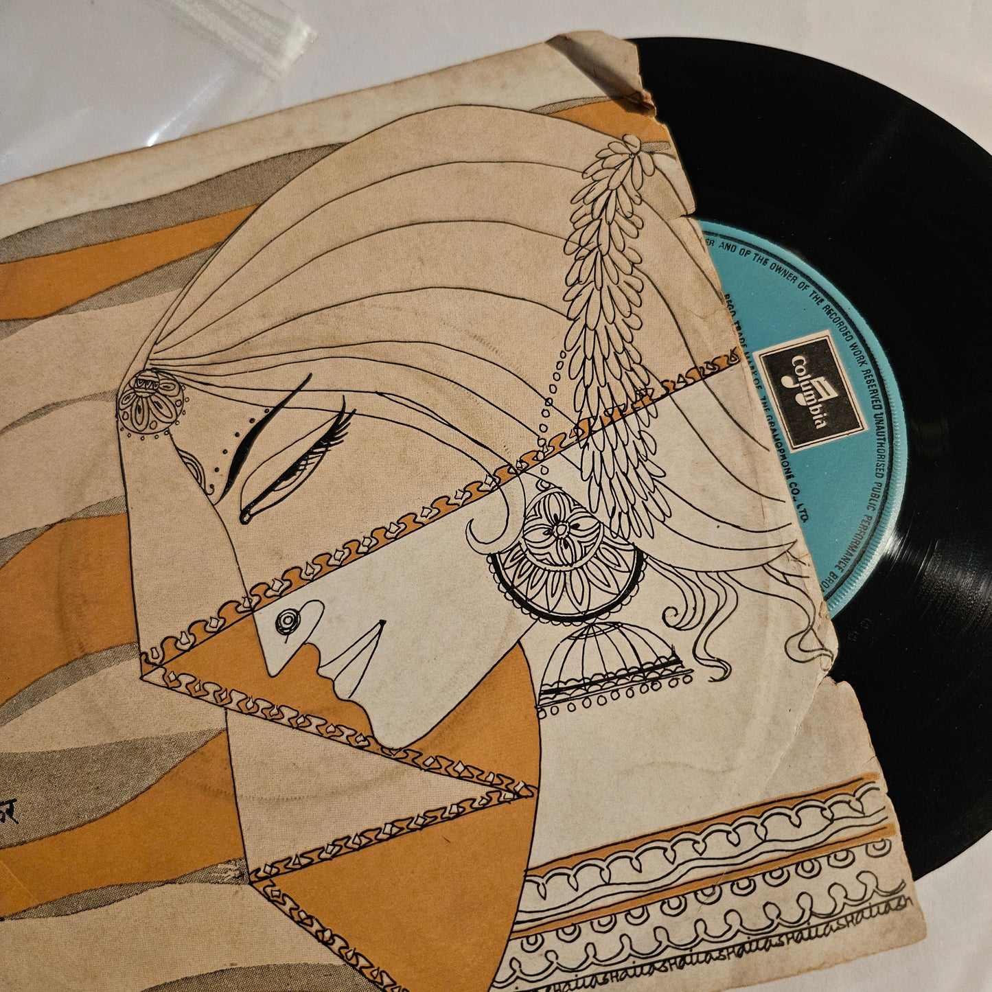 Lata Mangeshkar  - Marathi geete Marathi EP - columbia SEDE-3318 in excellent condition