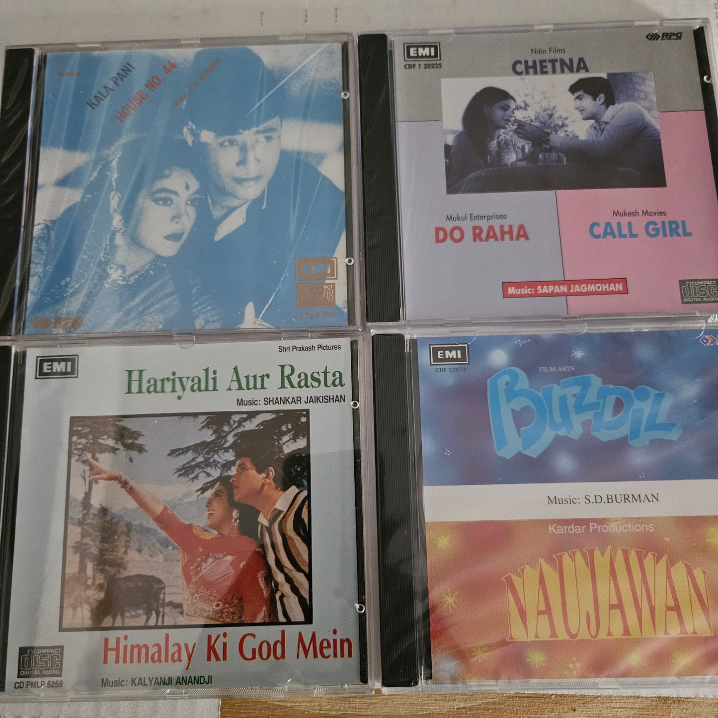 Bollywood CD package  - 4 Audio cds made in uk - GST included