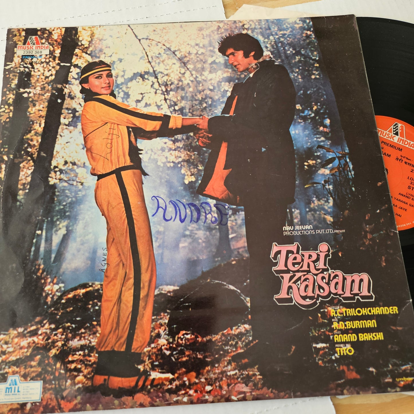 TERI KASAM  - R. D. Burman classic with Amit Kumar superhit songs in excellent to near mint condition from original soundtrack