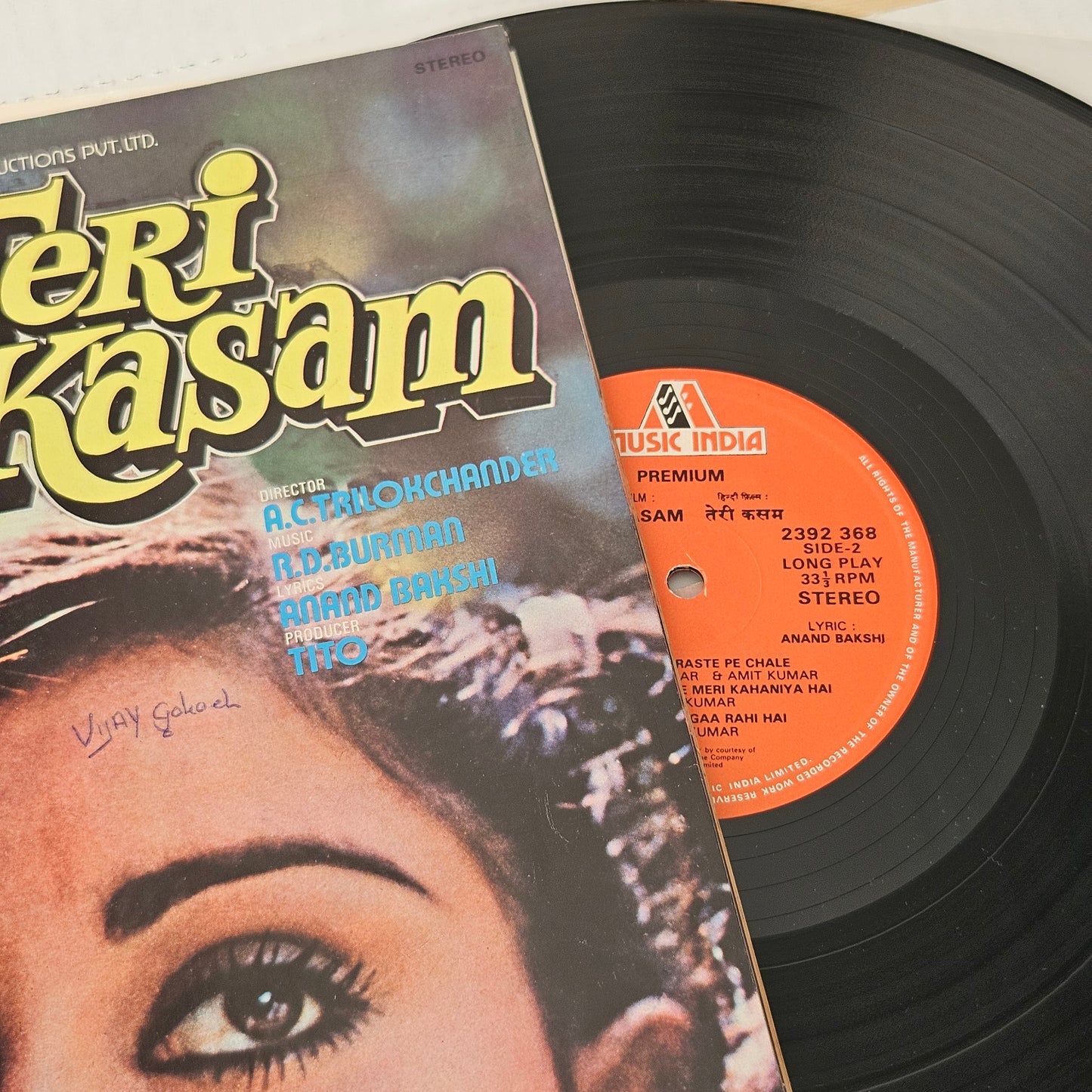 TERI KASAM - gatefold - R. D. Burman classic Superhit with Amit Kumar superhit songs in near mint  condition from original soundtrack