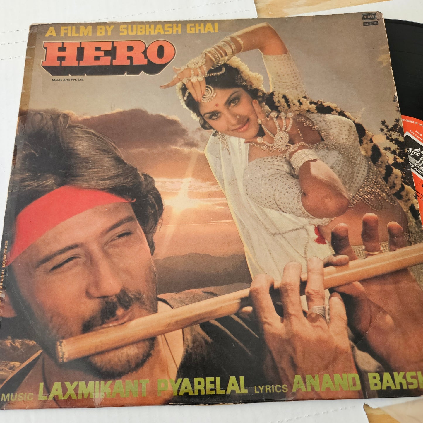 HERO (1983) - music by Laxmikant Pyarelal in excellent condition from original soundtrack