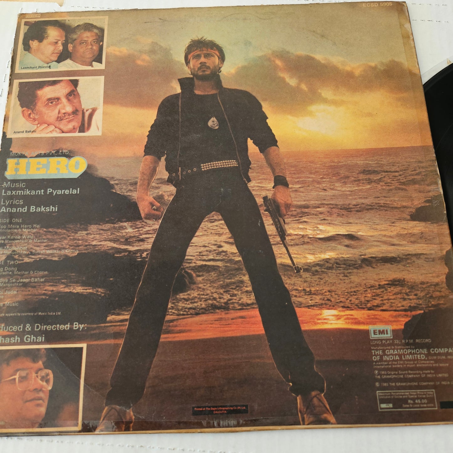 HERO (1983) - music by Laxmikant Pyarelal in excellent condition from original soundtrack