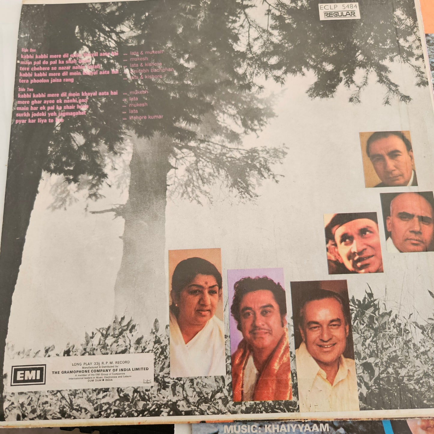 3 lps Classic Khaiyyam and Sahir Ludhiyanvi , Kabhi Kabhie, Chambal ki Kasam and Trishul  in Near mint condition from original soundtracks Supreme Stereo recording