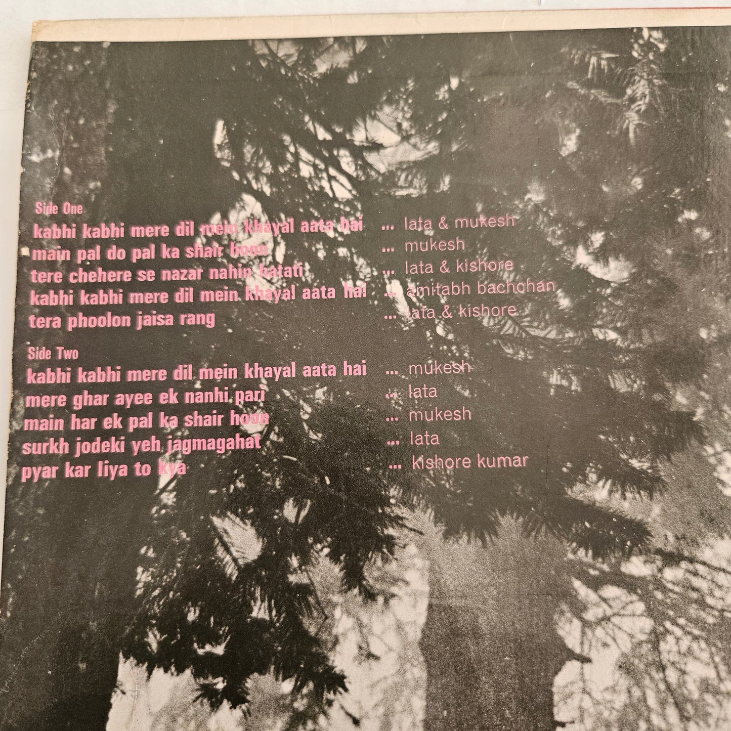 3 lps Classic Khaiyyam and Sahir Ludhiyanvi , Kabhi Kabhie, Chambal ki Kasam and Trishul  in Near mint condition from original soundtracks Supreme Stereo recording