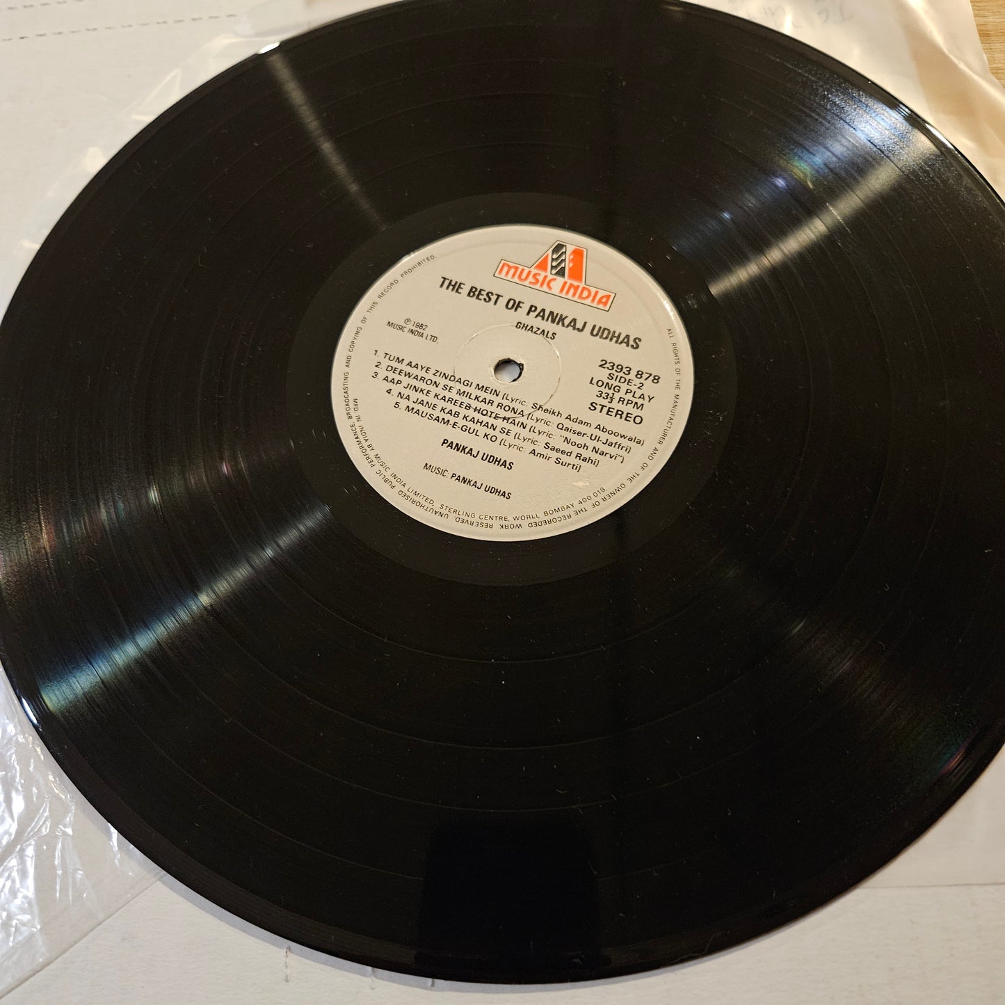 Pankaj Udhas  - The Best of Pankaj Udhas - Ghazals in excellent condition in stereo (Copy)